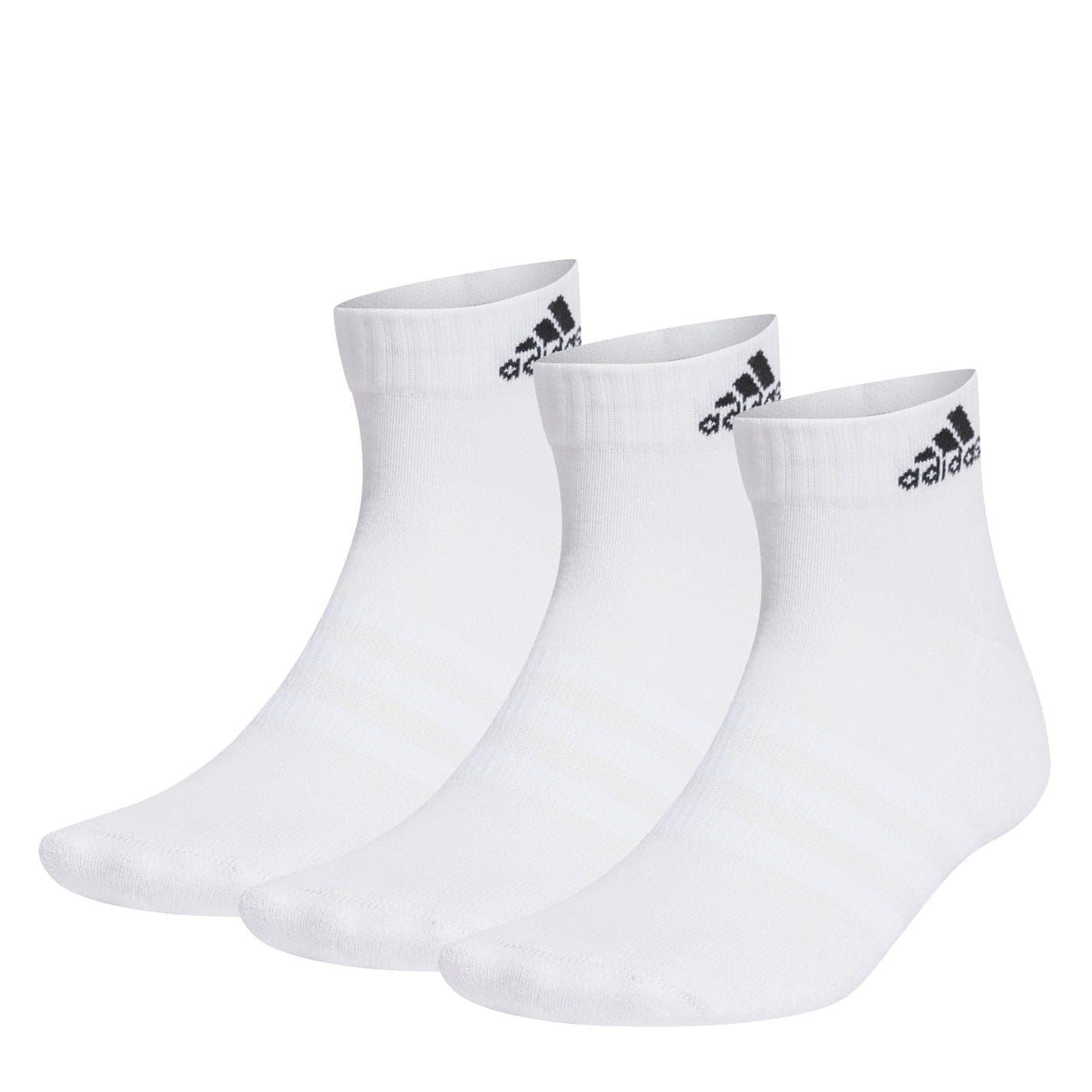 adidas 3 Pack Ankle Socks Unisex Juniors
