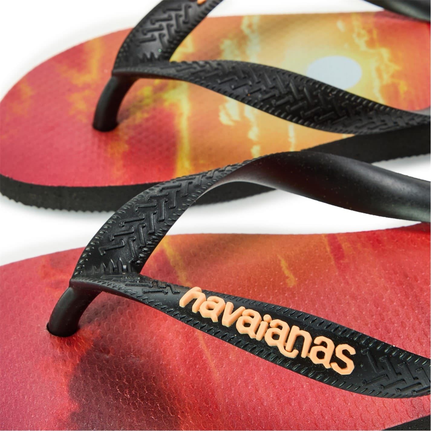 Havaianas Womens Hav. Hype White White Black Black 3 Flip Flops