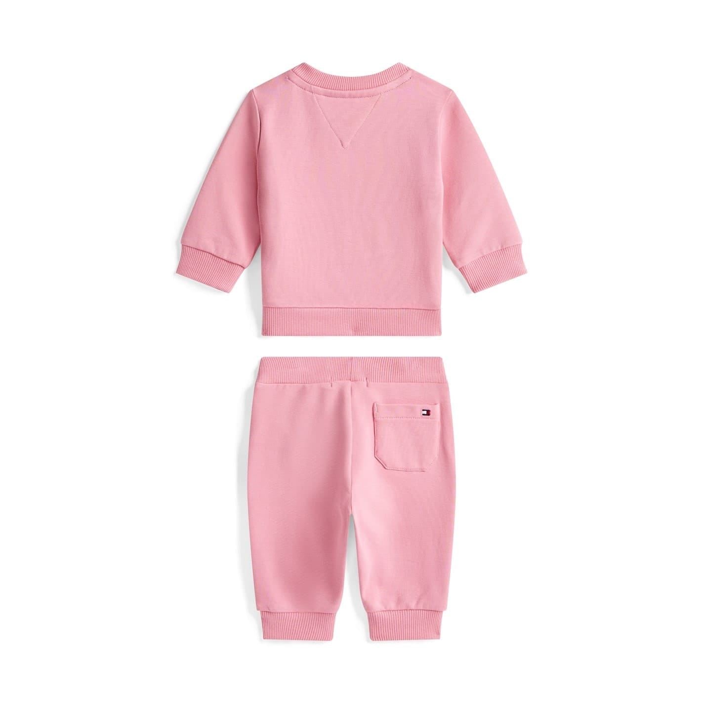 Tommy Hilfiger Graphic Crew Neck Long Sleeve Sweatshirt Jogger Set