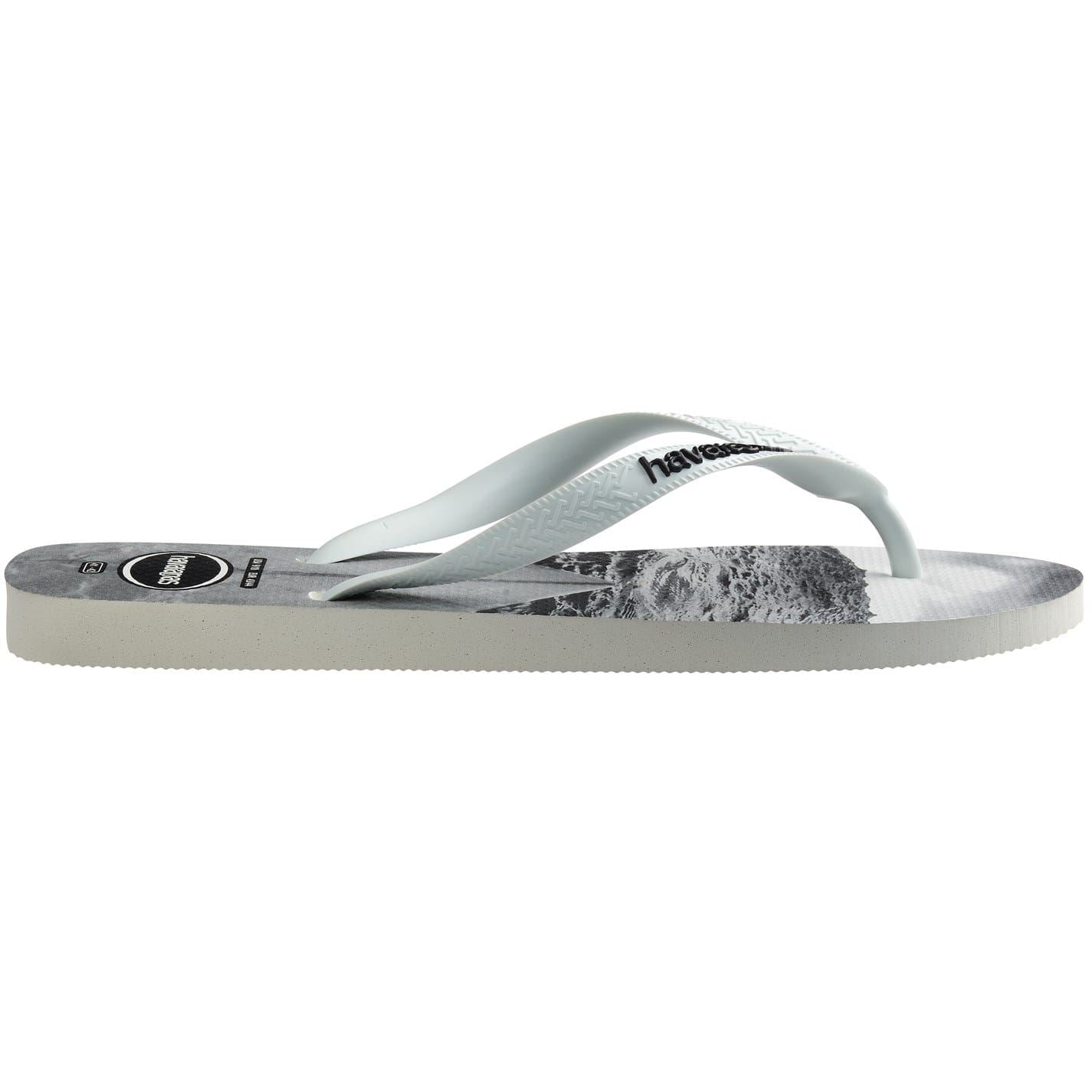 Havaianas Womens Hav. Hype White White Black Black 3 Flip Flops