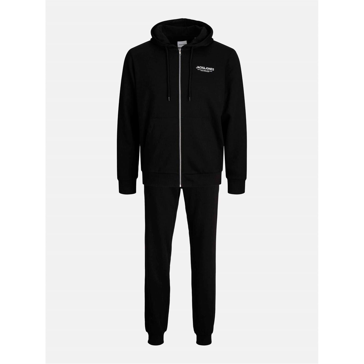 Jack and Jones Regular Fit Wordmark Hoodie Jogger Full Track Suits