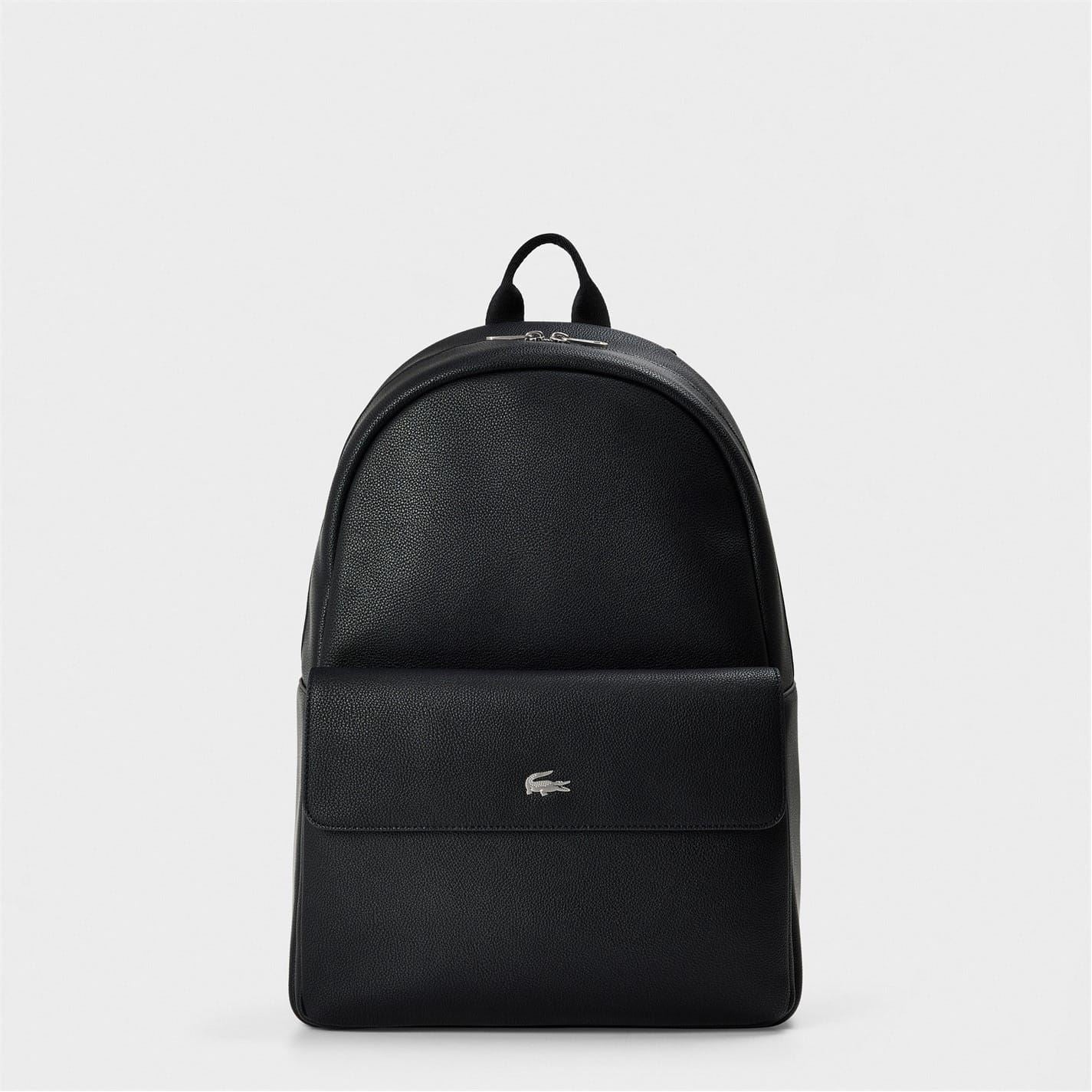 Lacoste Business Backpack with Silver Tone Hardware