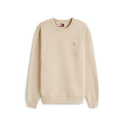 Tommy Jeans TJM Rubber Badge Regular Fit Crew Neck Long Sleeve Sweatshirt