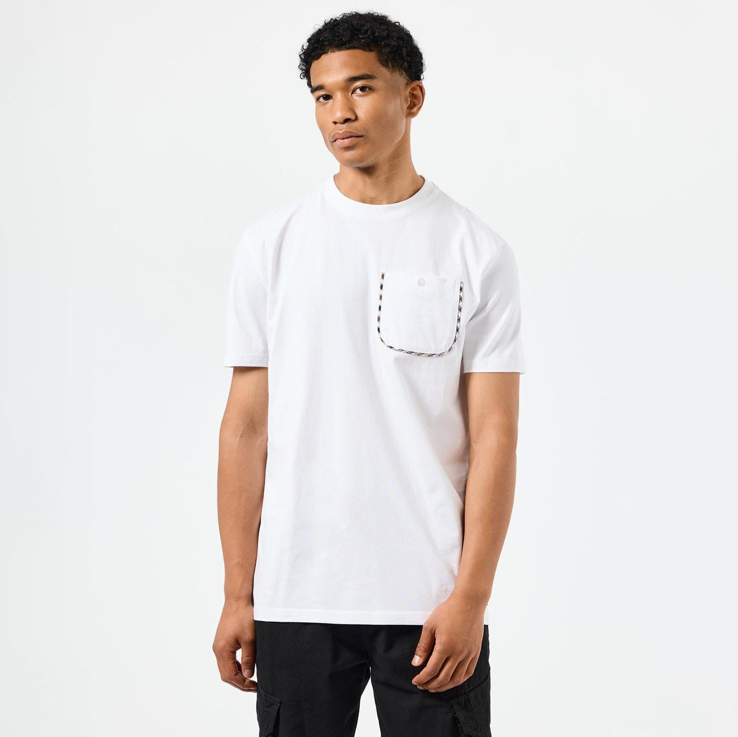 Weekend Offender Sutton Check Detail Pocket T-Shirt
