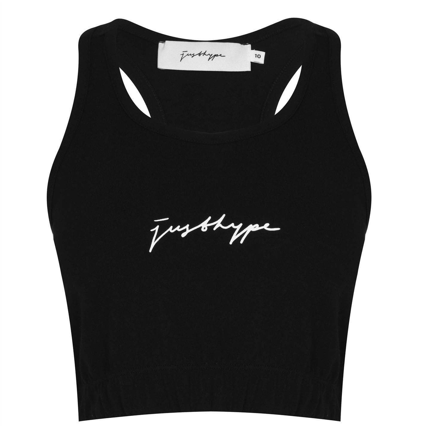 Hype Womens Black Signature Bralet