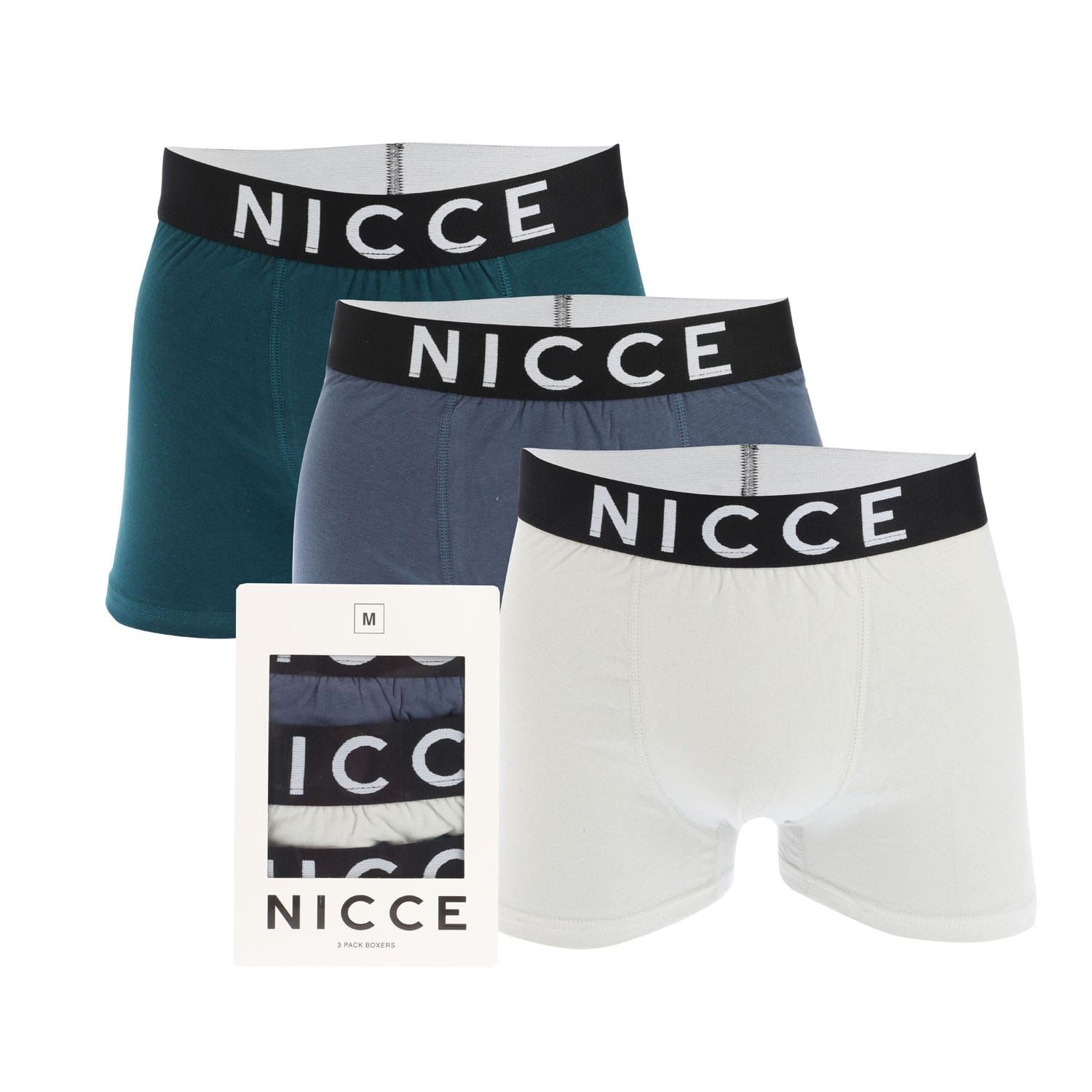 NICCE Mens Weaste 3 Pack Boxer Shorts