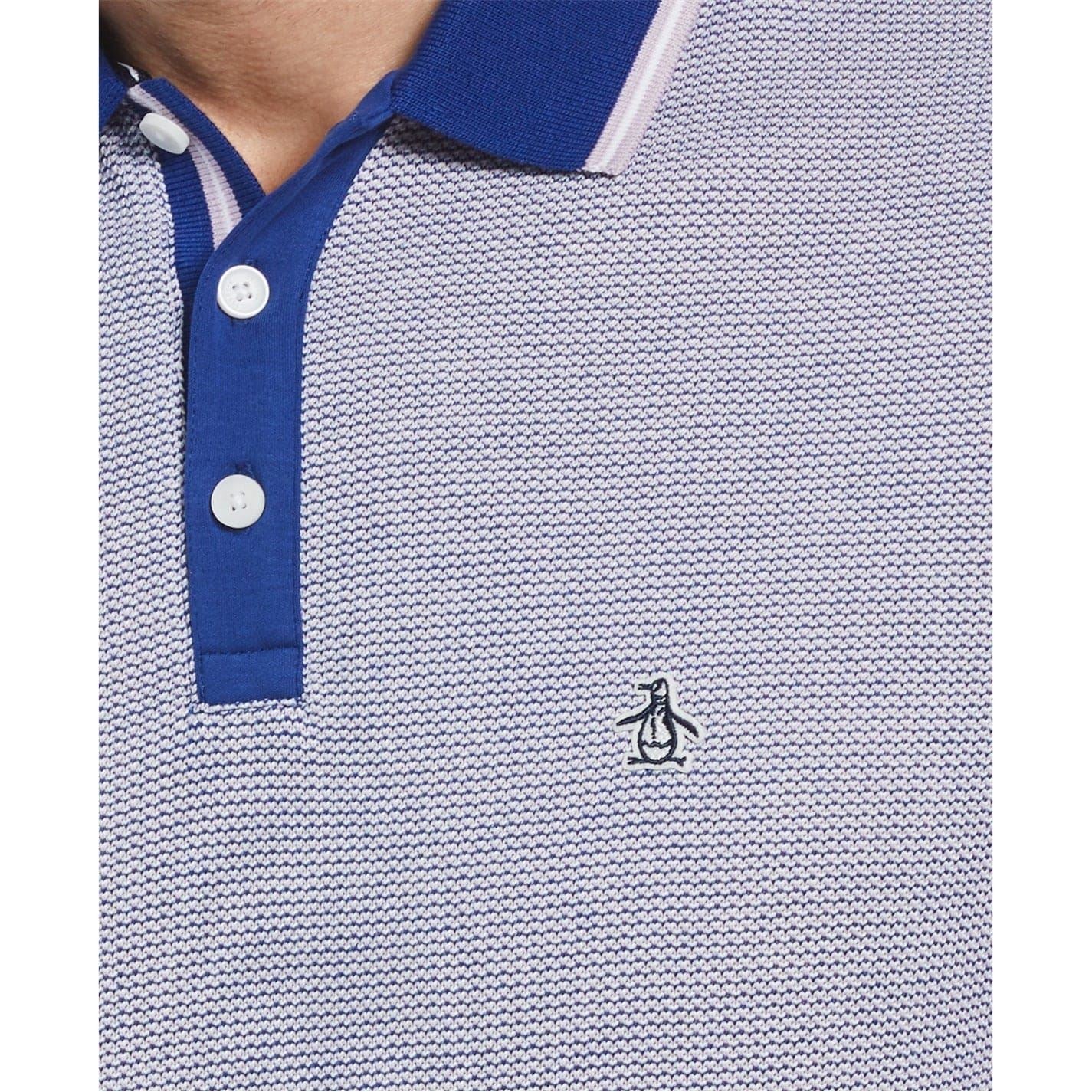 Original Penguin Mens Penguin Jacquard Polo Shirt
