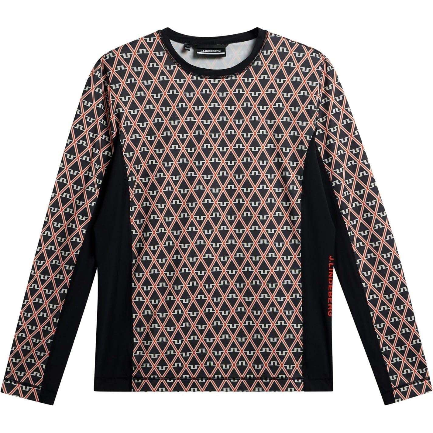 J Lindeberg Crew Neck Regular Fit Long Sleeve T-Shirt