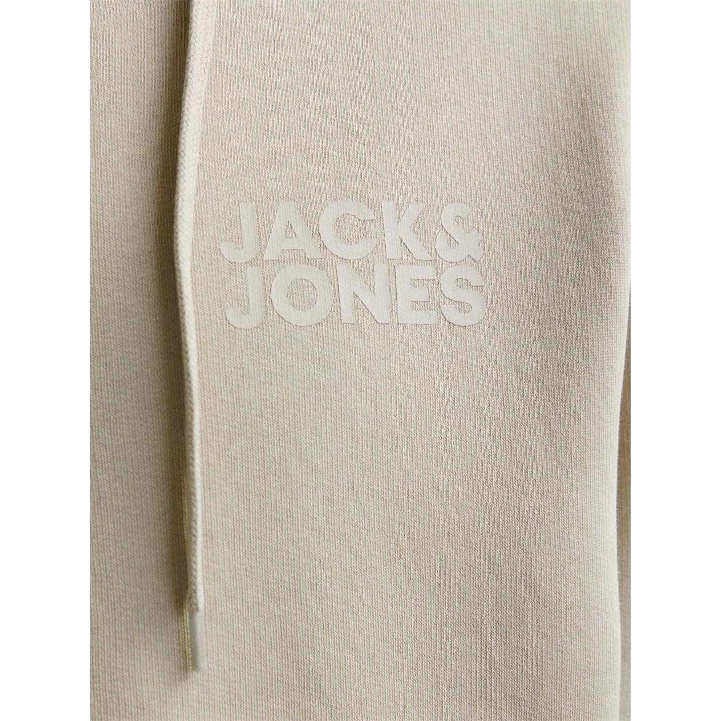 Jack and Jones Mens Logo Sweat Zip Hood