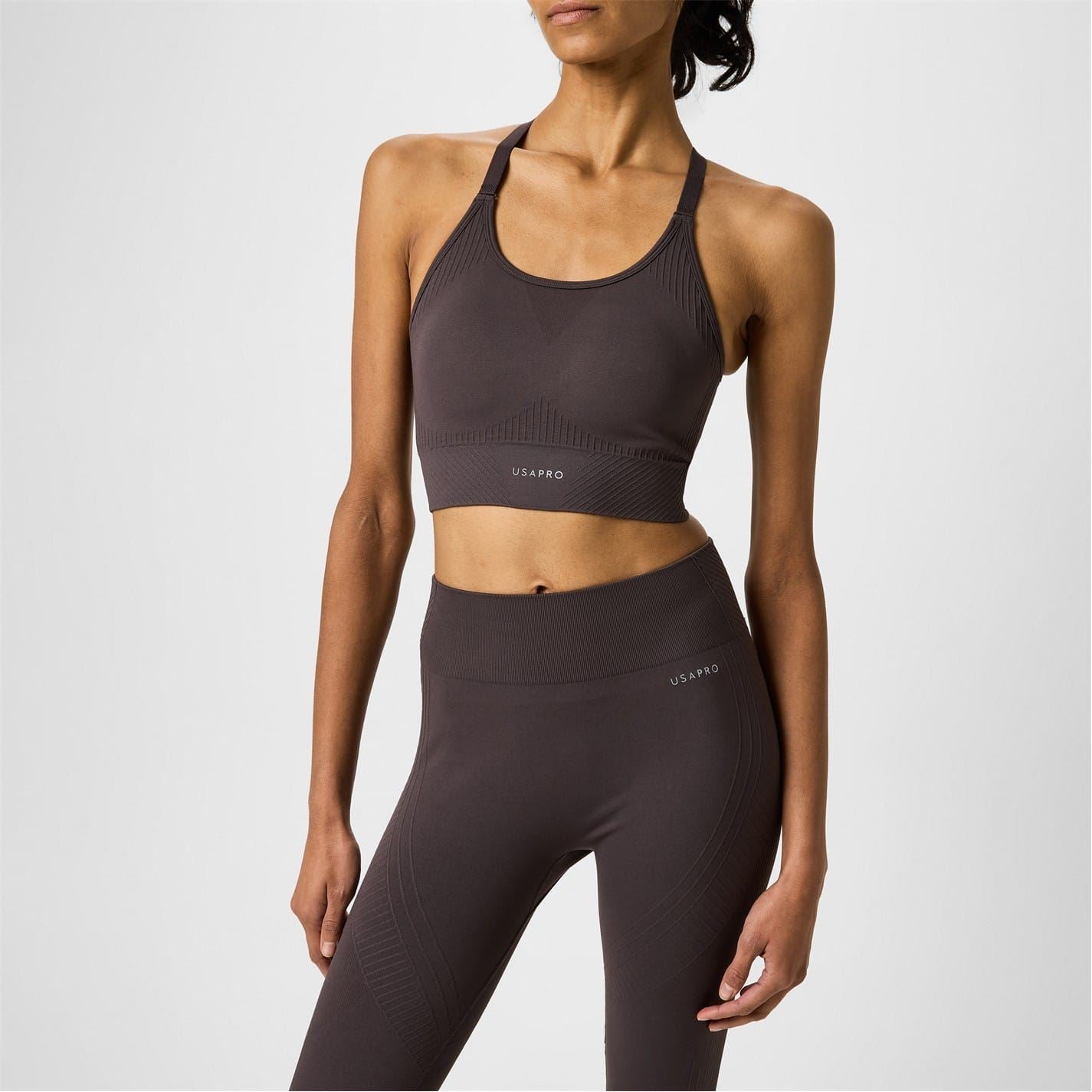 USA Pro Seamless Adjustable Sports Bra