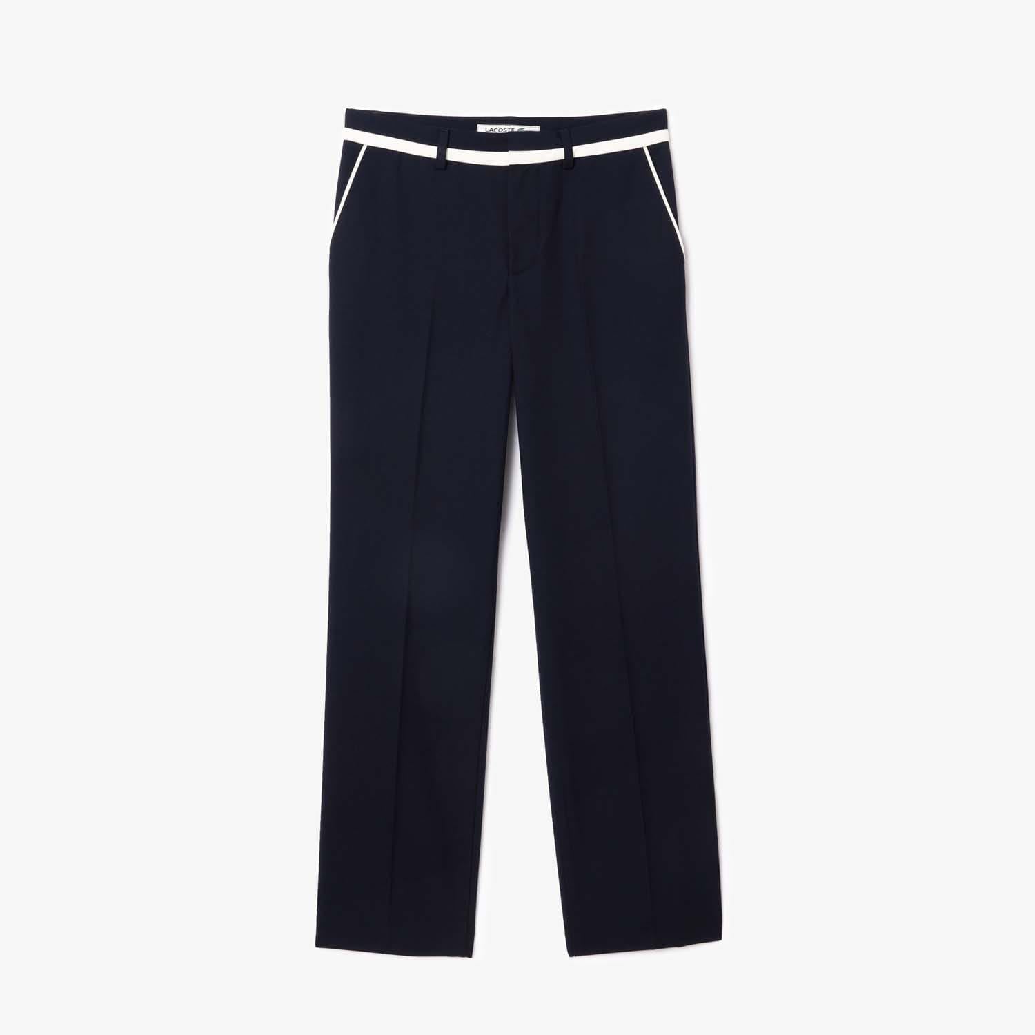 Lacoste Straight-Fit Badge Detail Suit Pants