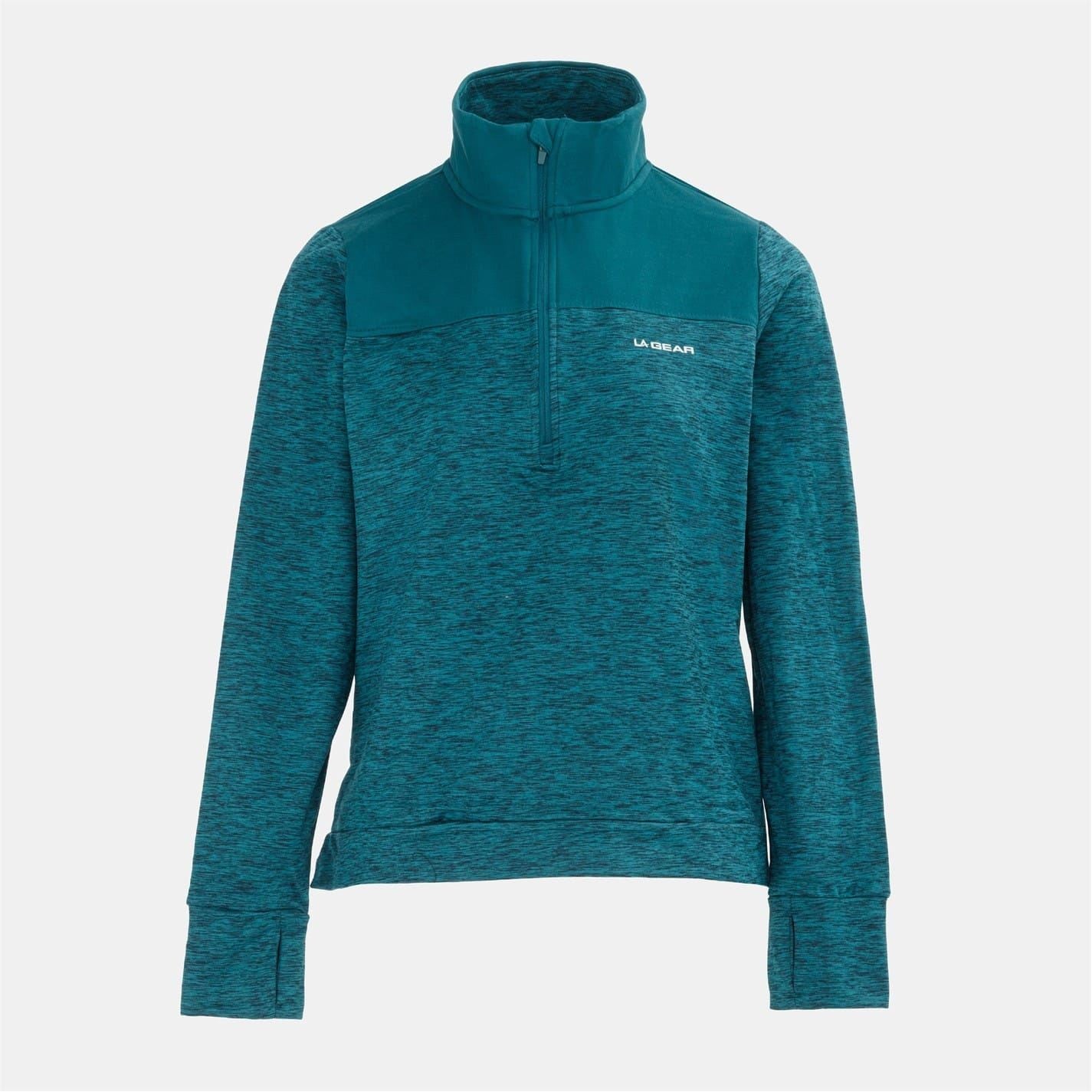 LA Gear Womens Half Zip Sweatshirt