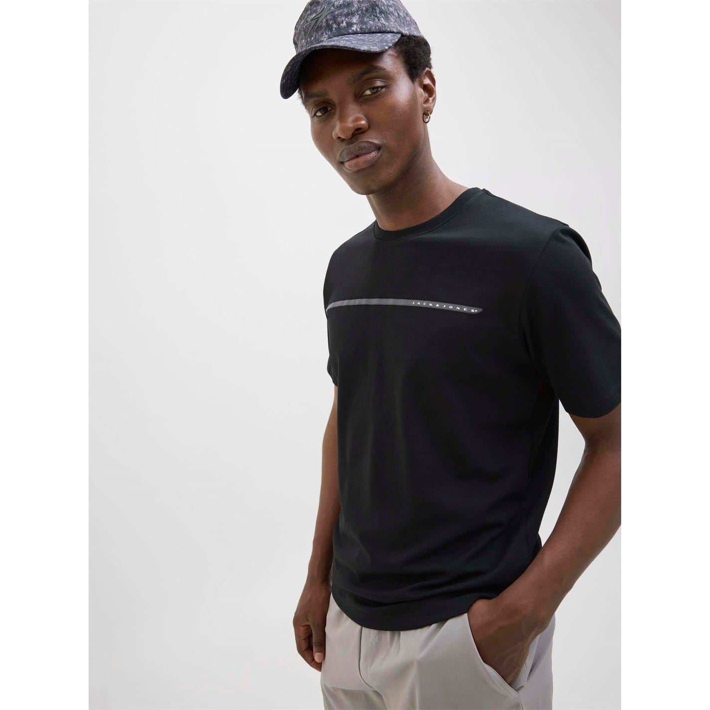 Jack and Jones Mens Fusion Branding T-Shirt