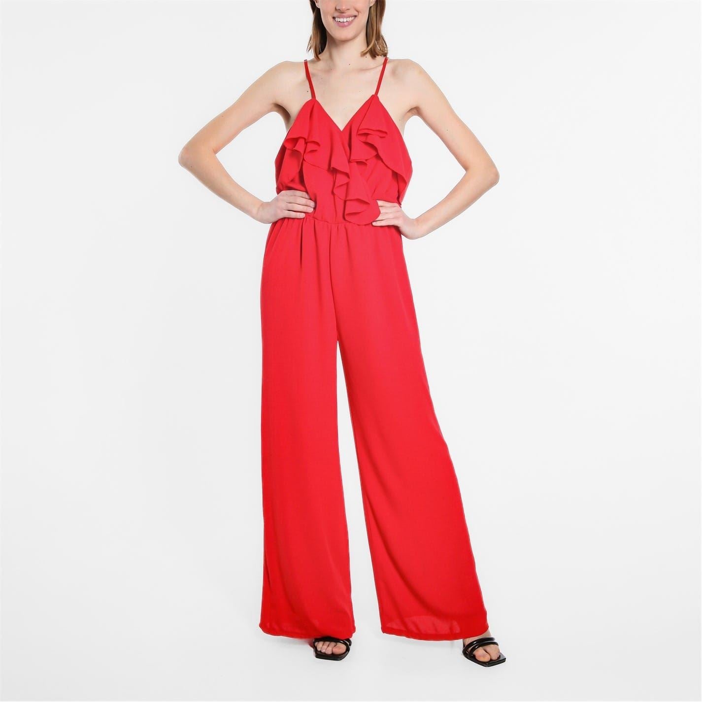 Be You Frill Strappy Blouson Jumpsuit