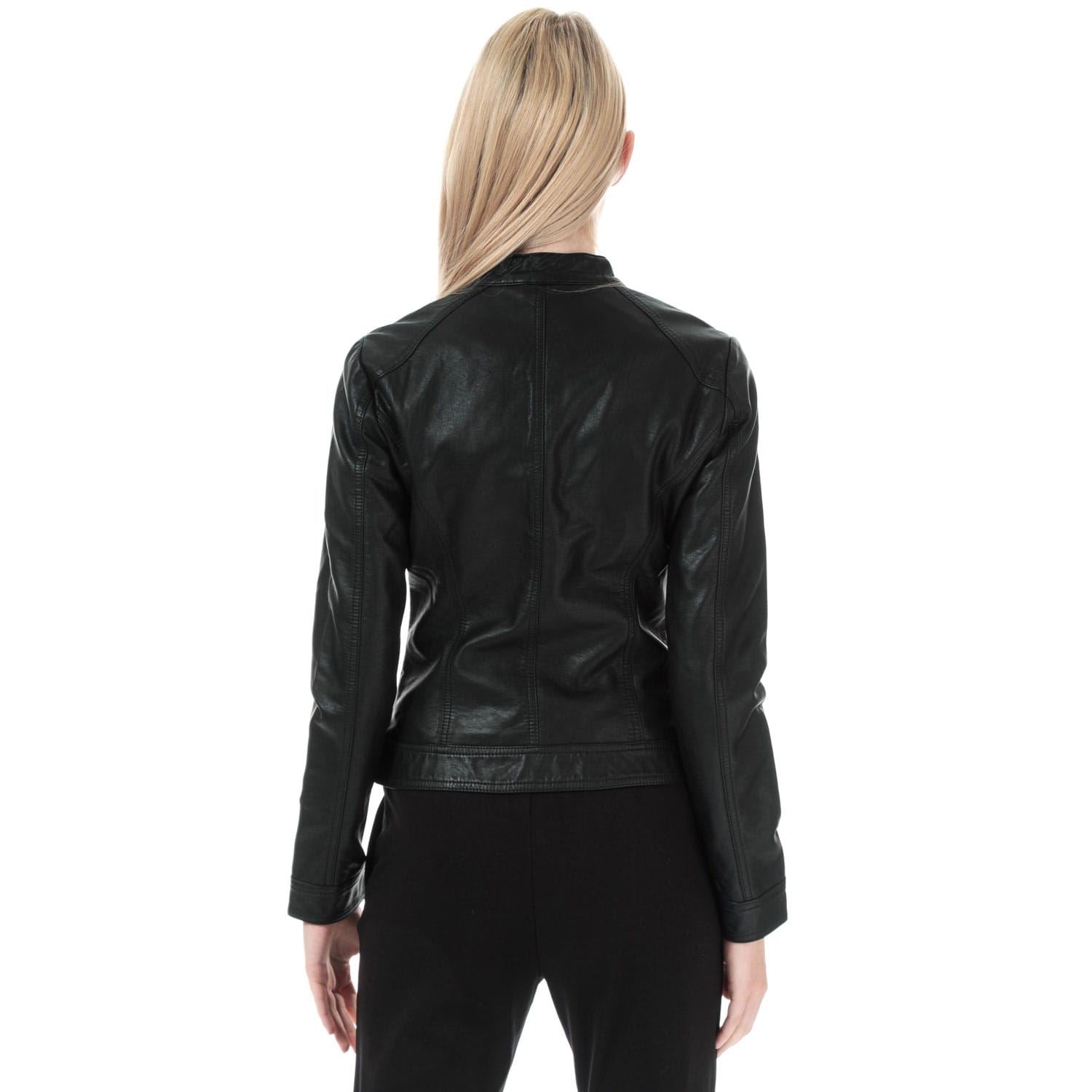 Only Bandit Faux Leather Biker Jacket