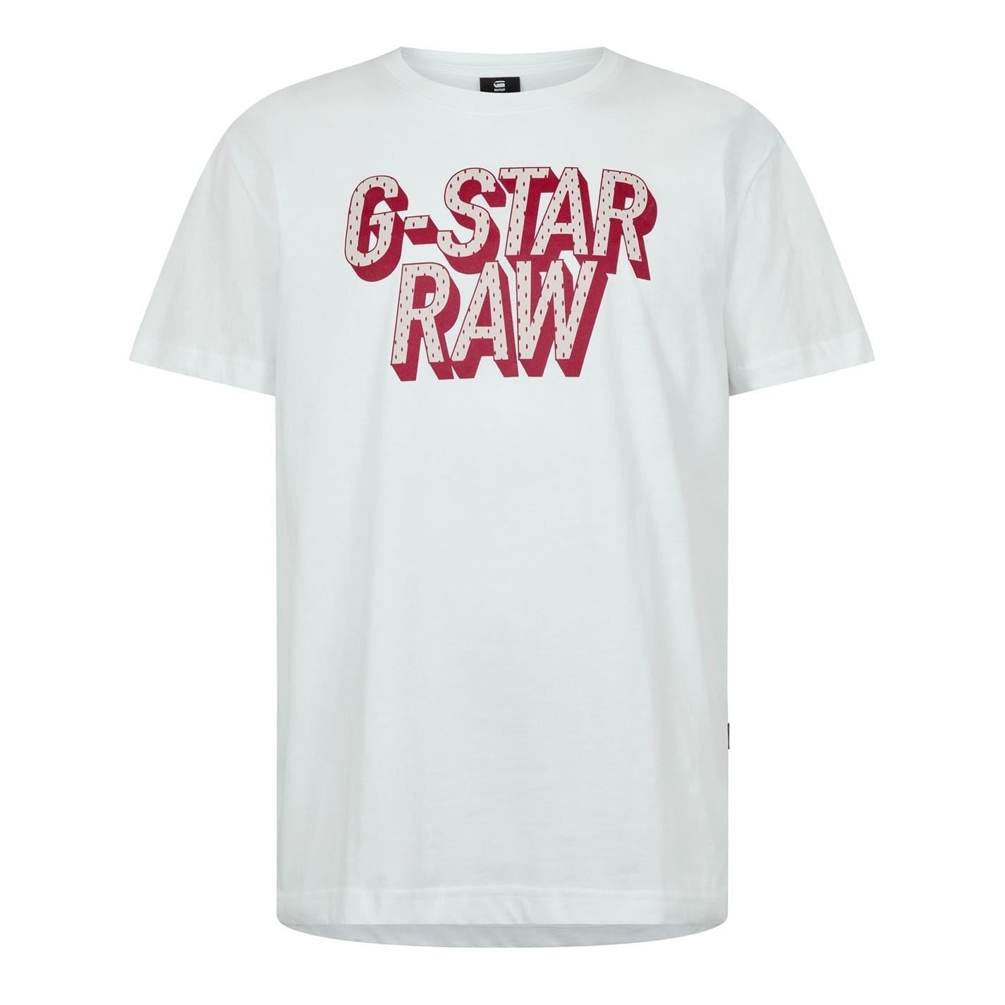 G Star 3D Lettering Regular Fit T-Shirt