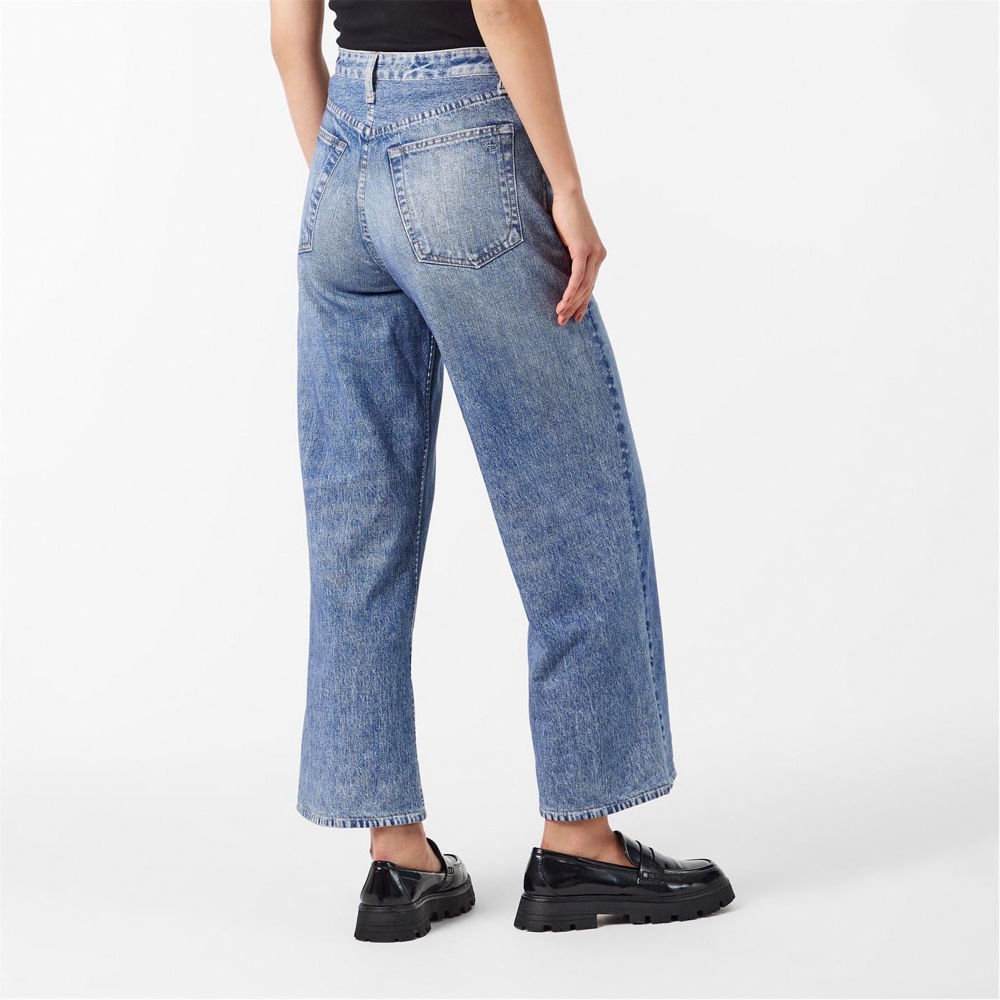 Rag and Bone Andi Miramar Wide Leg Relaxed Fit Jeans