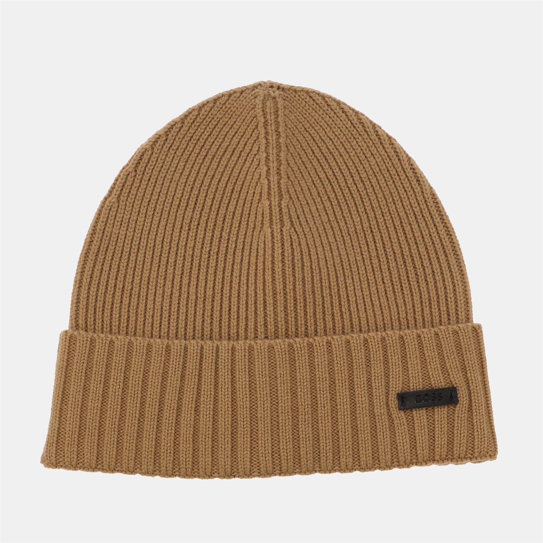 Boss Fati Beanie Hat in Virgin Wool