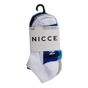 Nicce 5 Pack Lettering No Show Socks