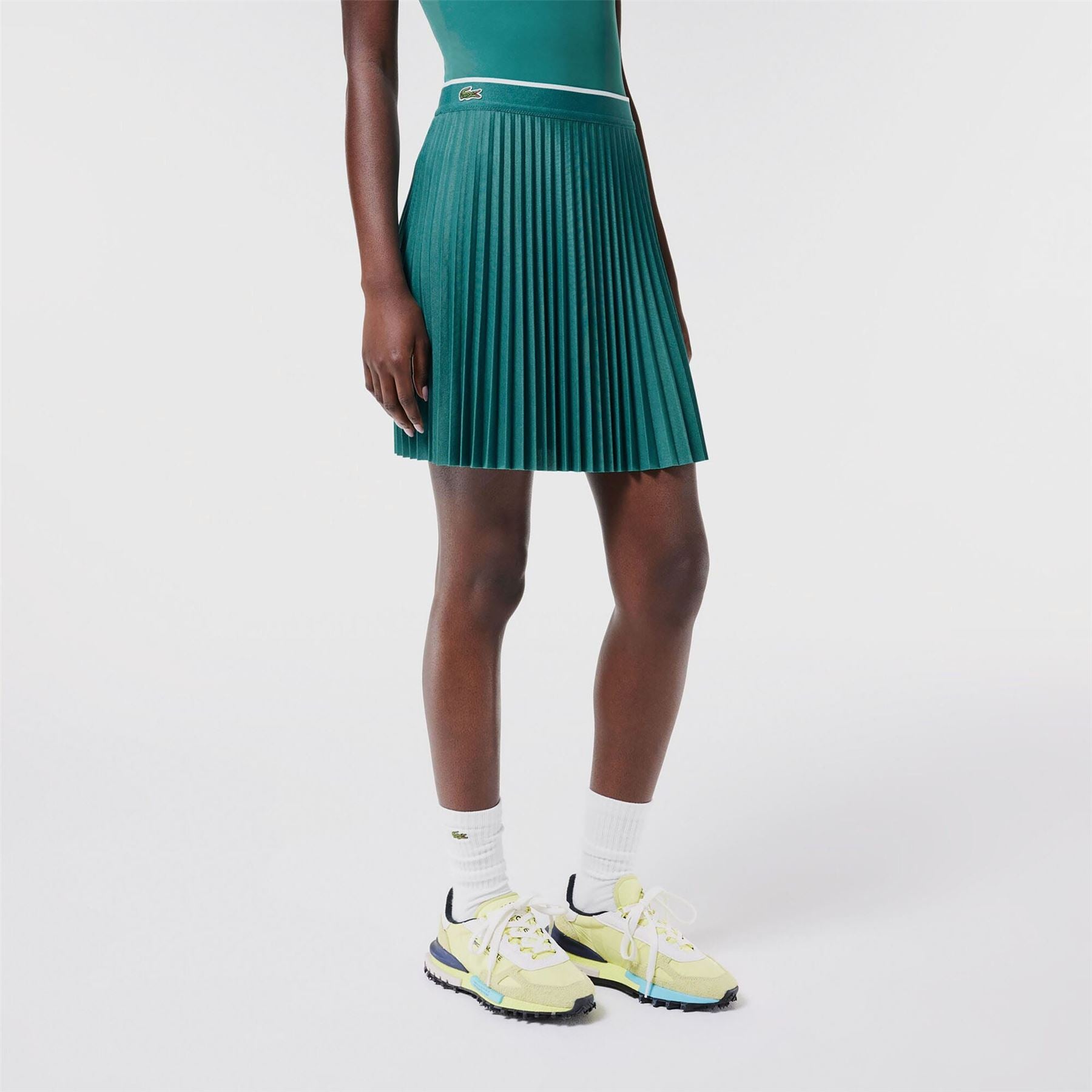 Lacoste Elasticated Waist Pleated Skirt
