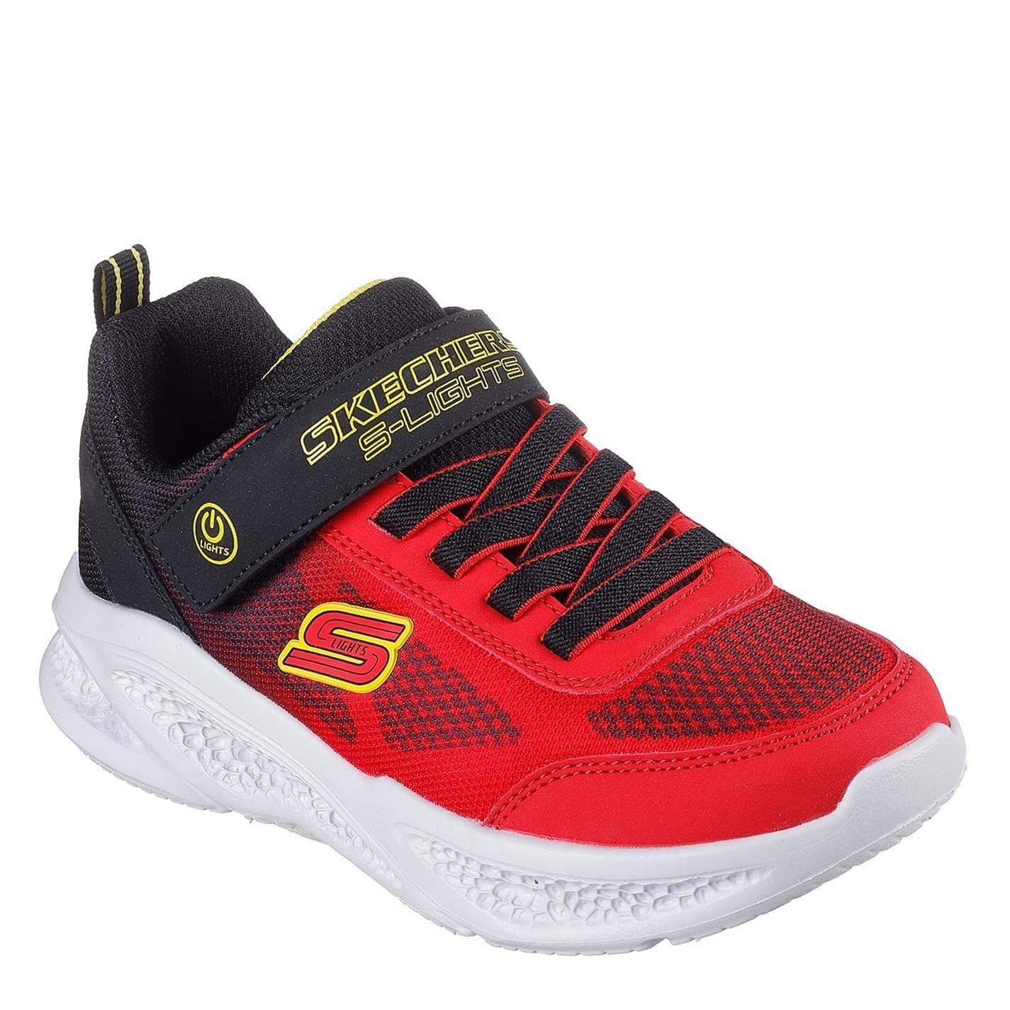 Skechers Boys Lighted Gore Strap Round Toe Trainers