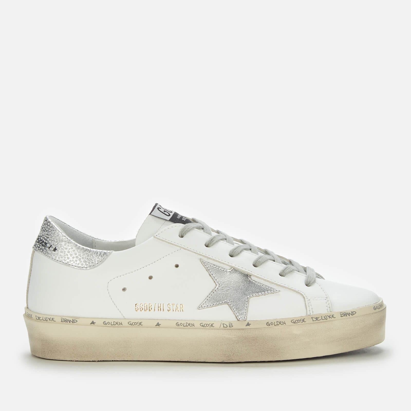 Golden Goose Hi-Star Leather Flatform Trainers