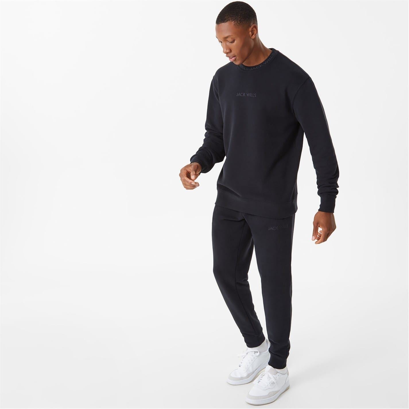 Jack Wills Mens Jacquard Logo Joggers