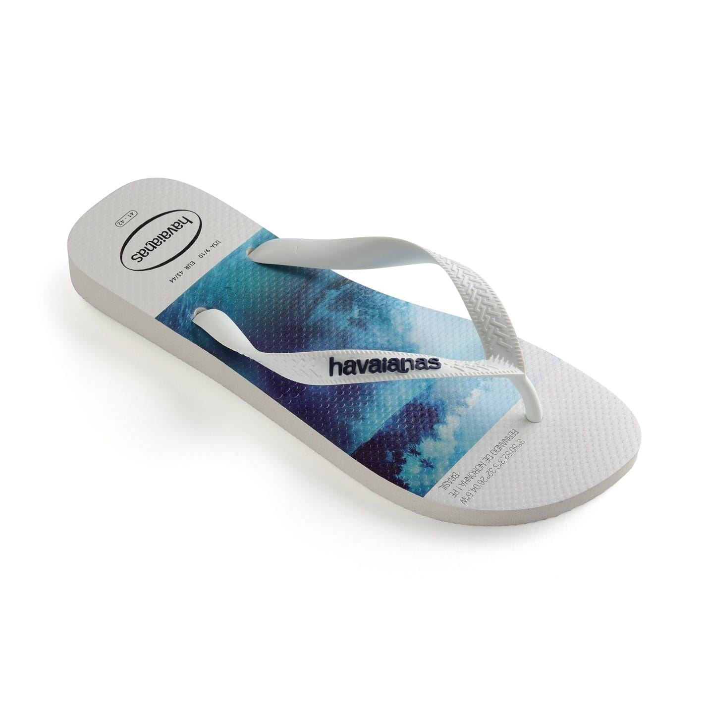 Havaianas Womens Hav. Hype White White Black Black 3 Flip Flops