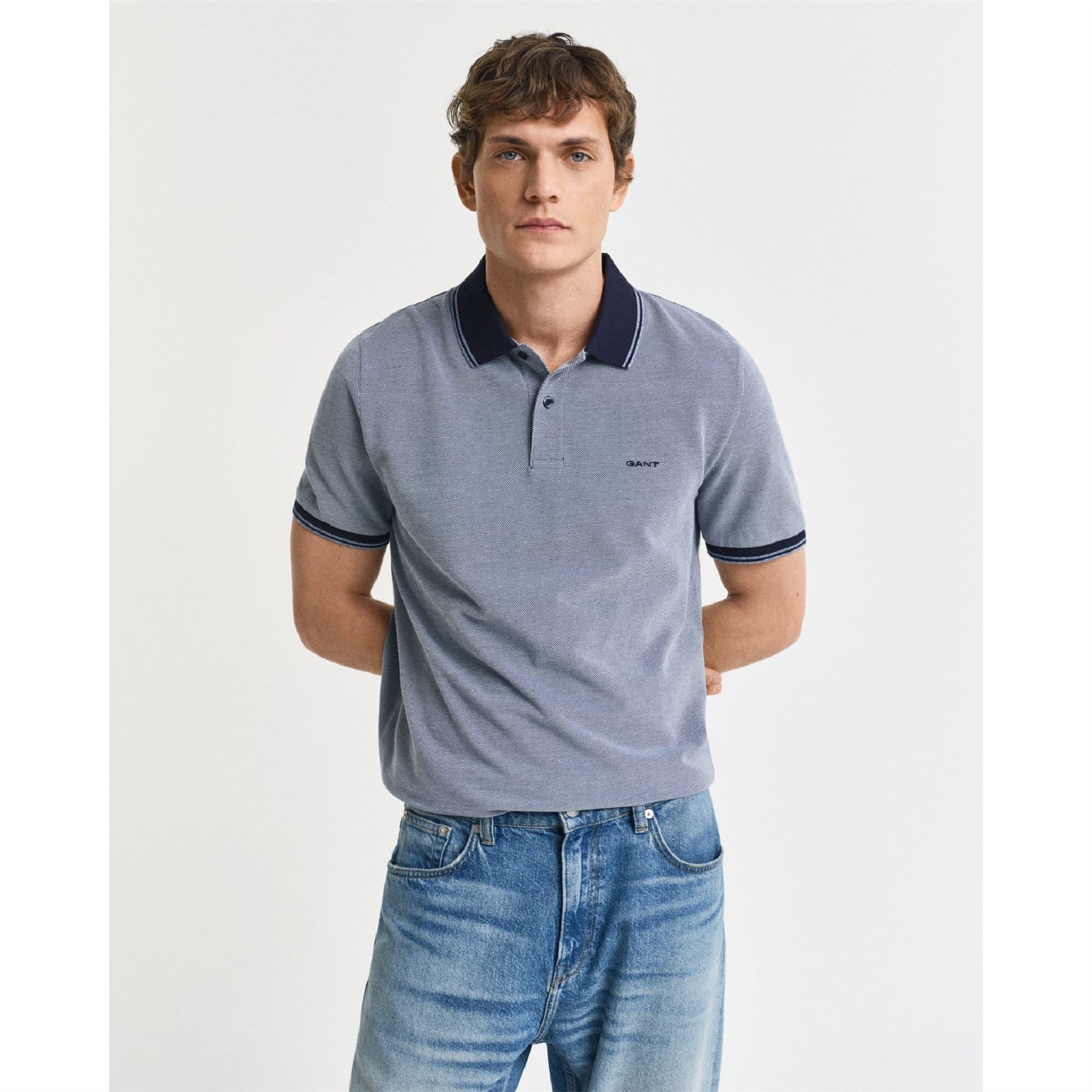 Gant 4-Colour Oxford Piqué Polo Shirt