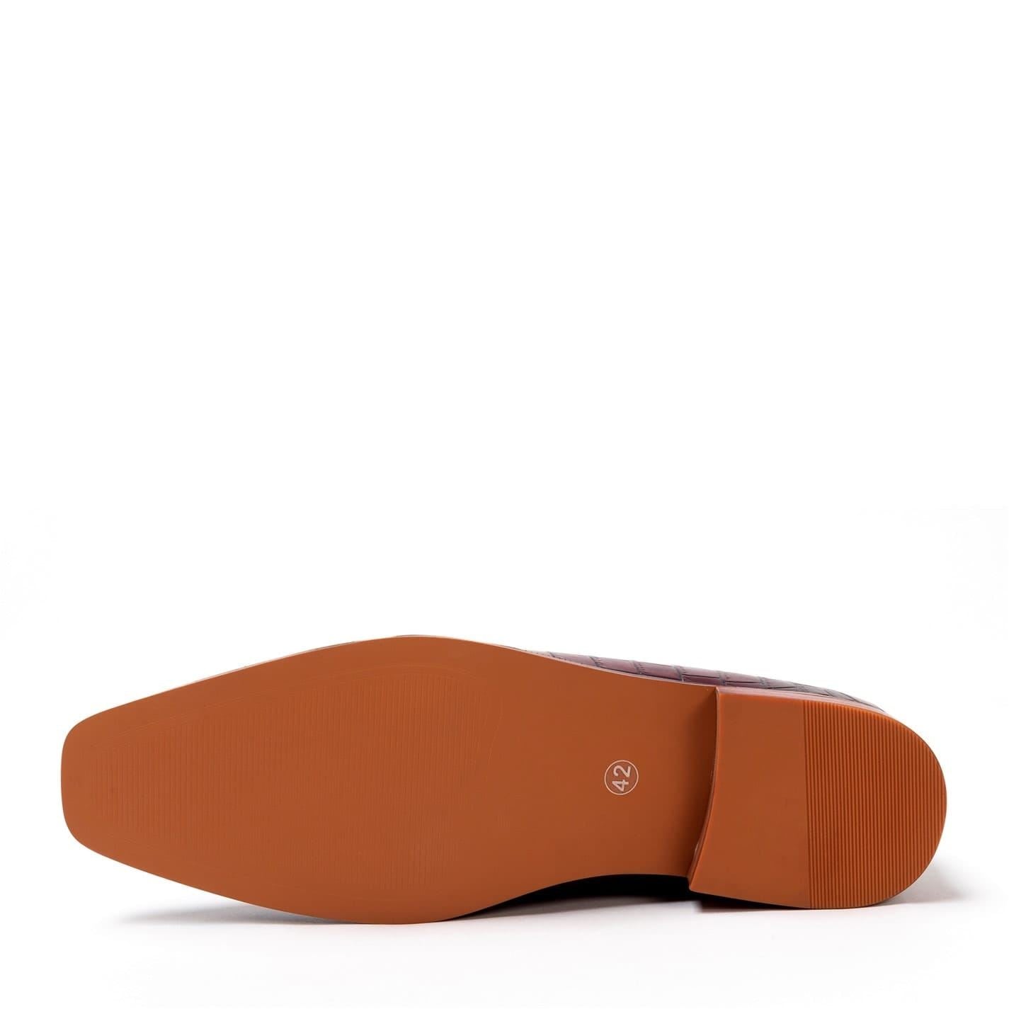 Giorgio Leather Croc Men Oxford Dress Brogue Shoes