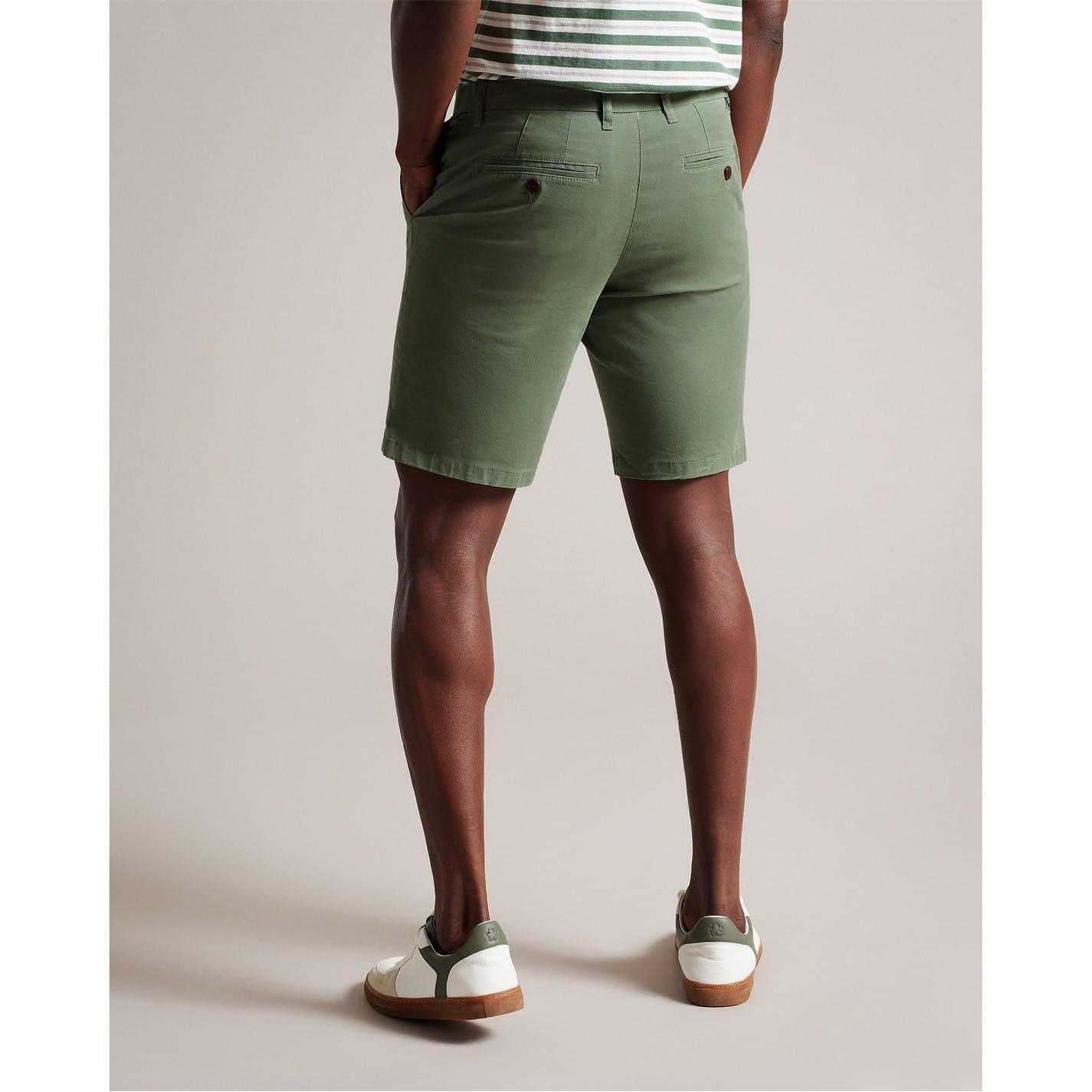 Ted Baker Solid Patterned Chino Shorts