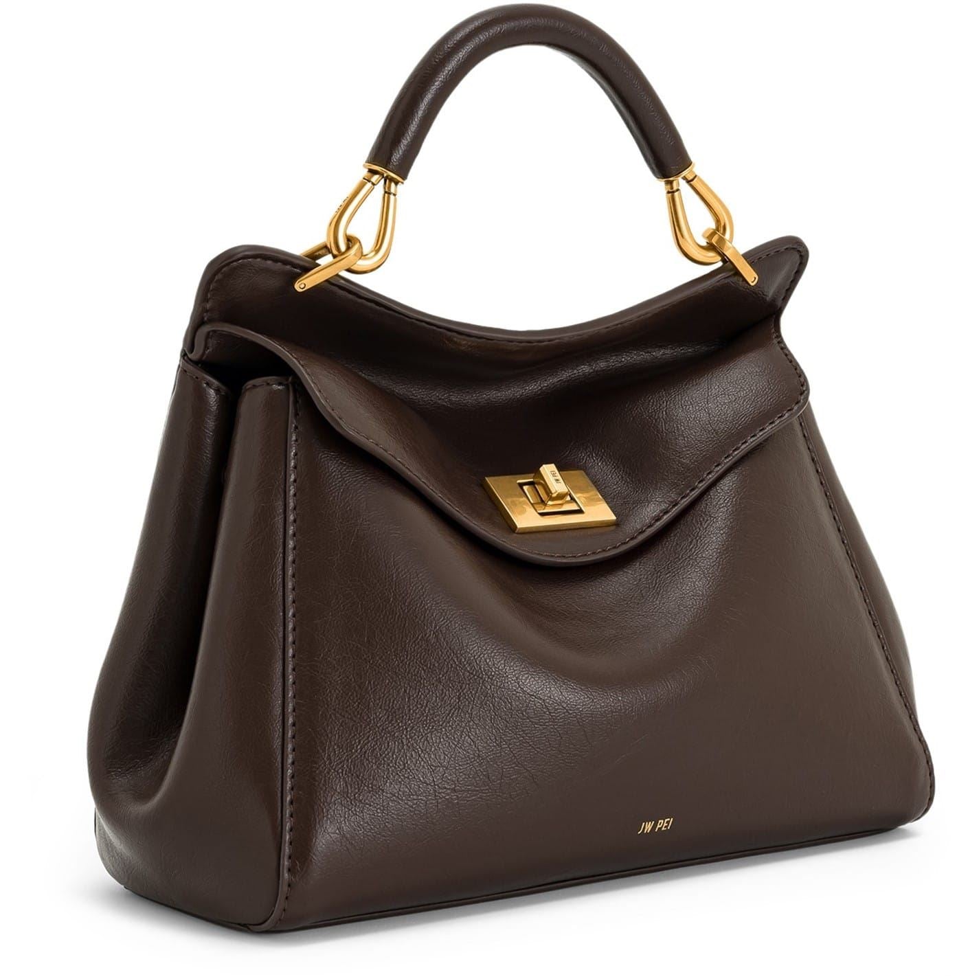 JW Pei Lucia Basket Weave Trapezoid Handbag