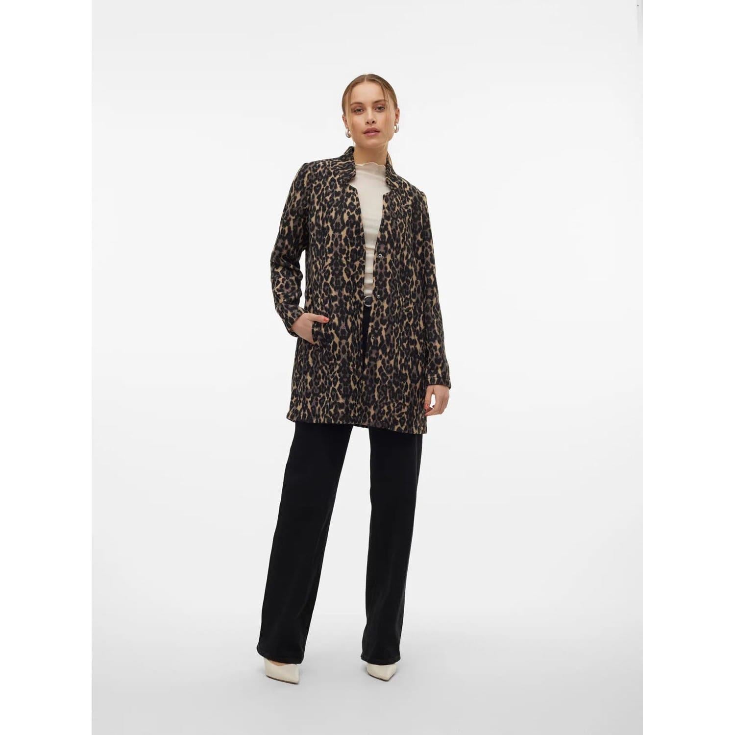 Vero Moda Brushed Katrine Leopard Print Jacket