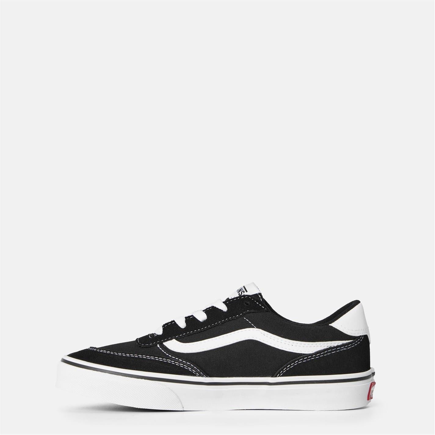 Vans Juniors Canvas Low Top Lace-Up Sneakers