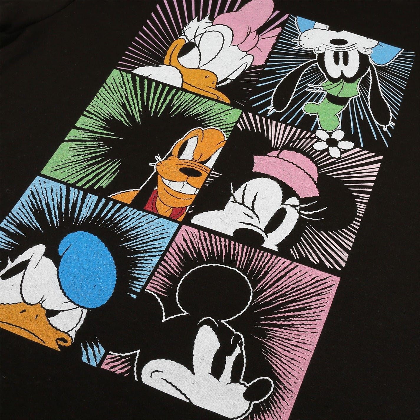 Disney Mickey Mouse Logo Print Crew Neck Sweater