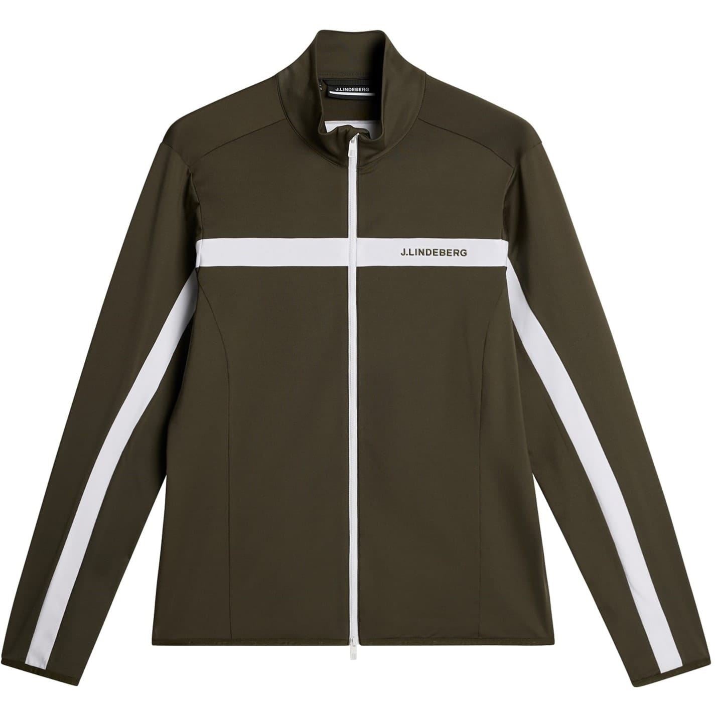 J Lindeberg Golf Jarvis Zipped Pocket Printed Logo Track Jacket