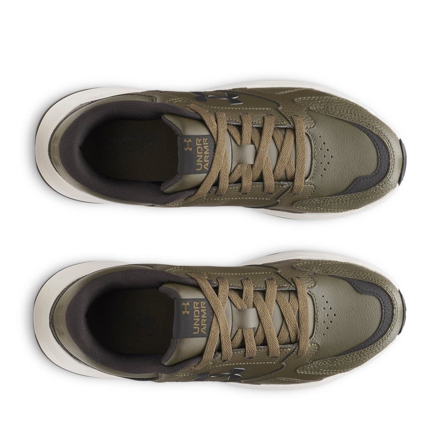 Under Armour Edge Leather Low Top Lace-Up Sneakers