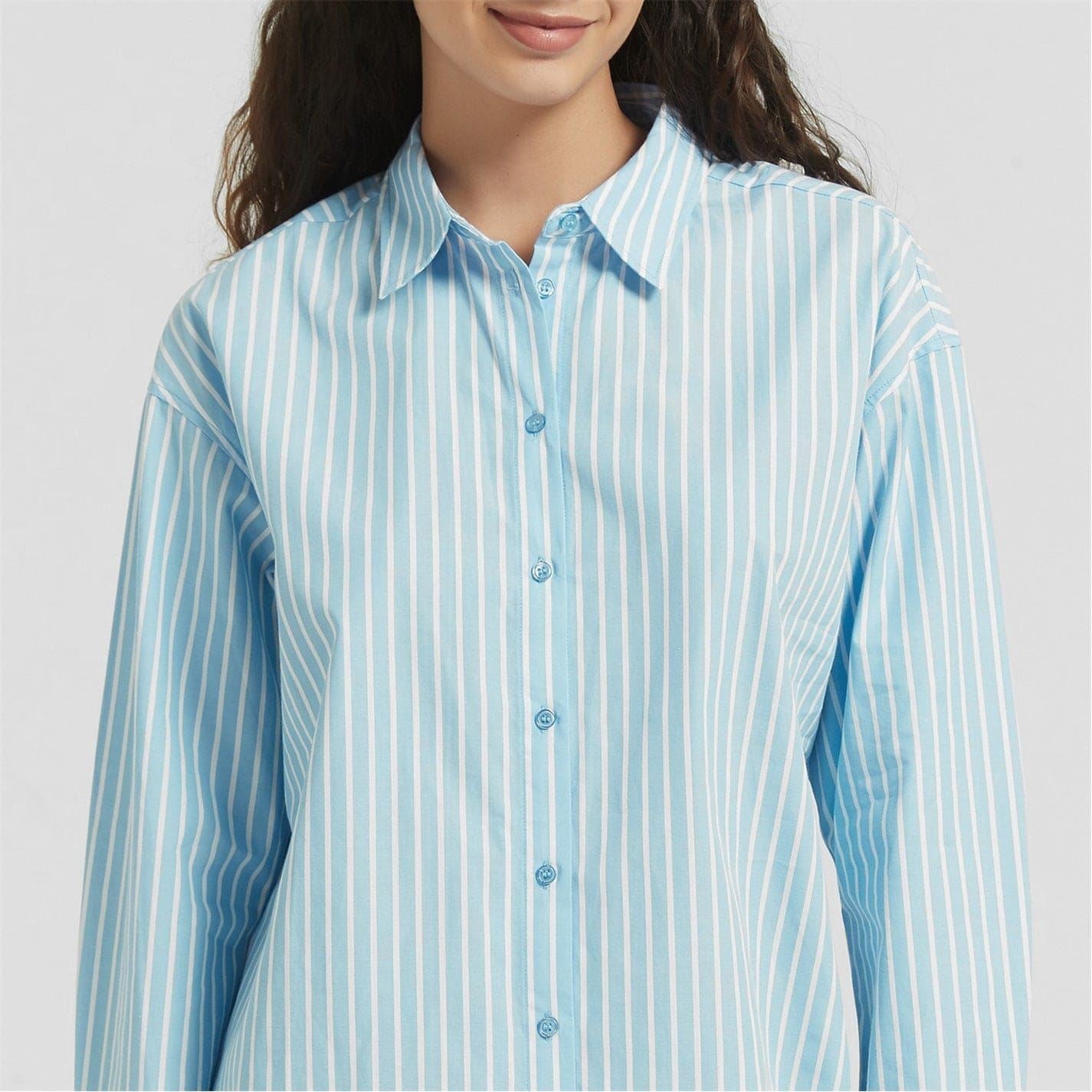 Be You Stripe Long Sleeve Relaxed Fit Shirt
