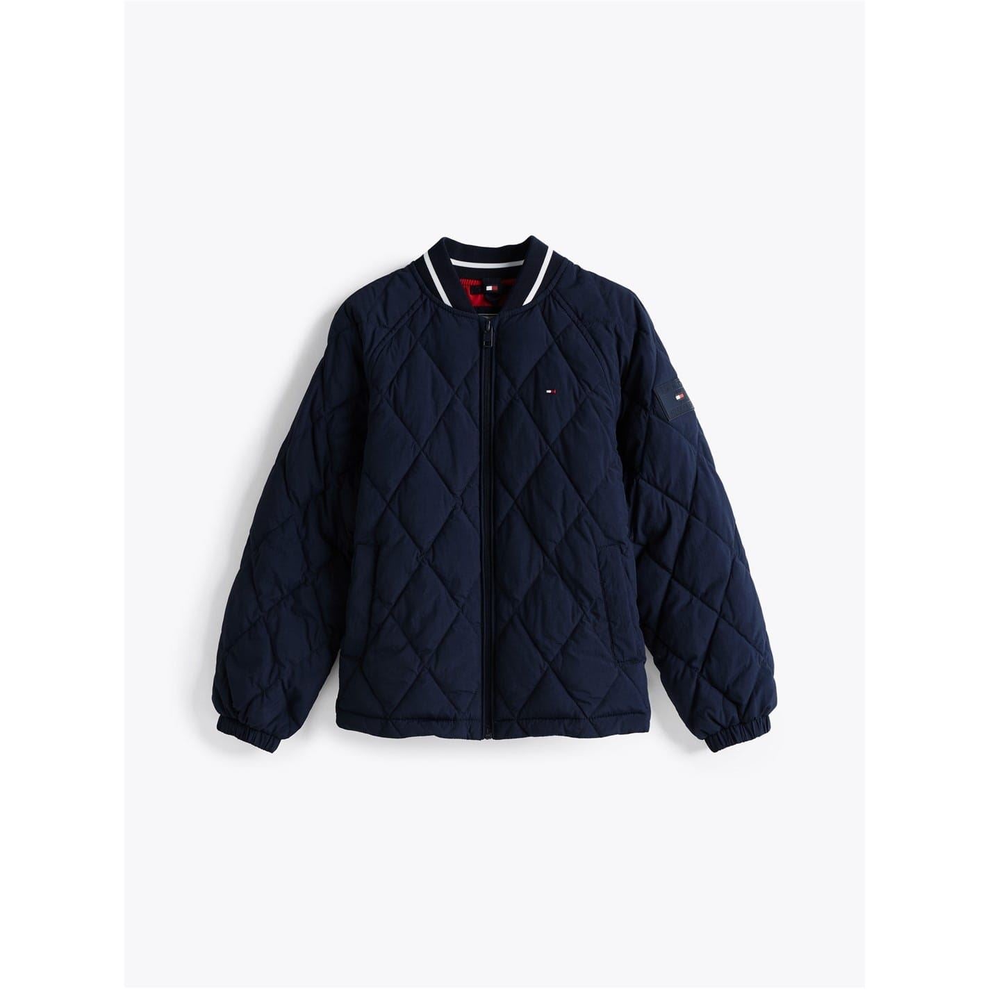 Tommy Hilfiger Quilted Bomber Jacket with Elasticated Cuff