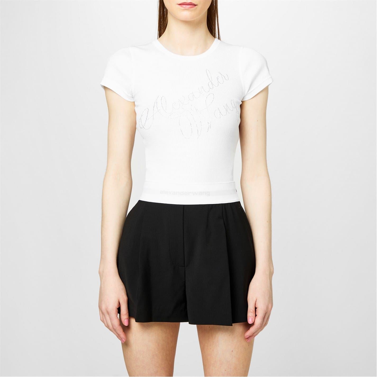 Alexander Wang Wang Cryst Logo Tee