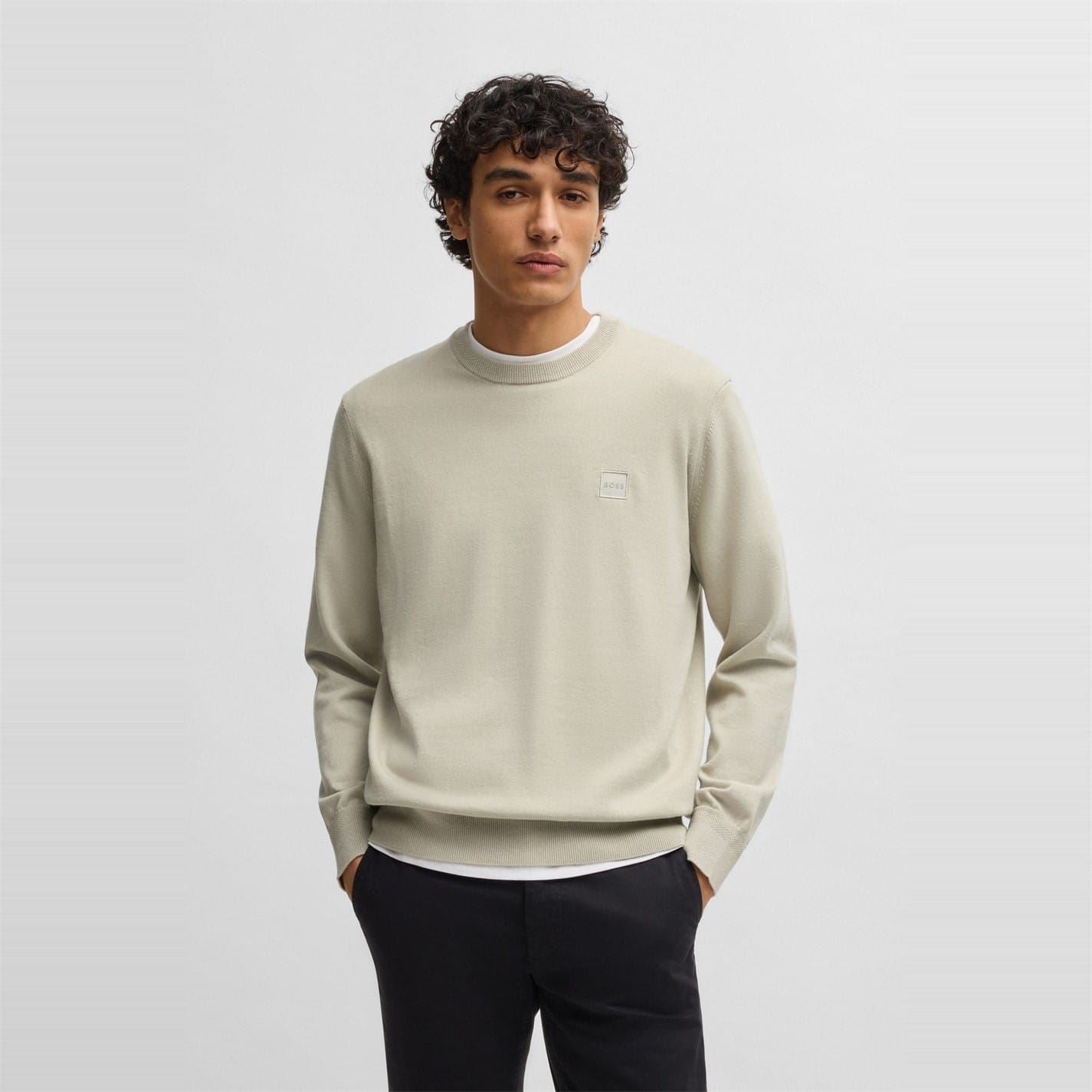 Boss Mens Kanovano Crew Neck Jumper