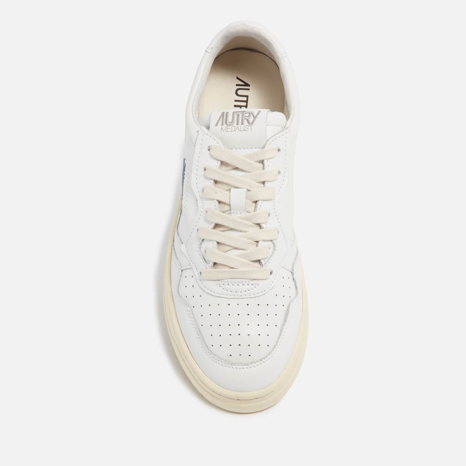 Autry Medalist Leather Court Trainers