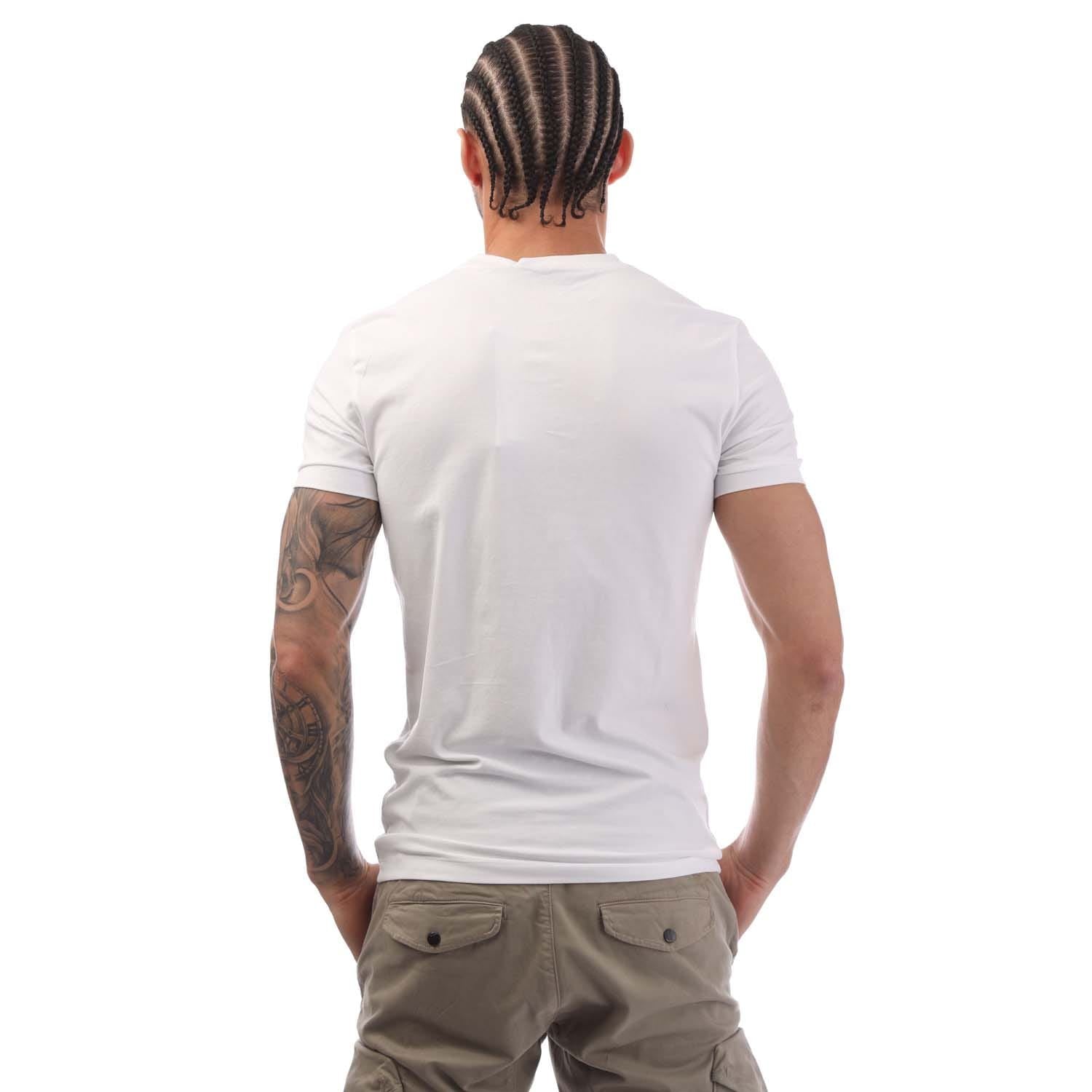 Calvin Klein Mens Slim Organic Cotton Logo T-Shirt