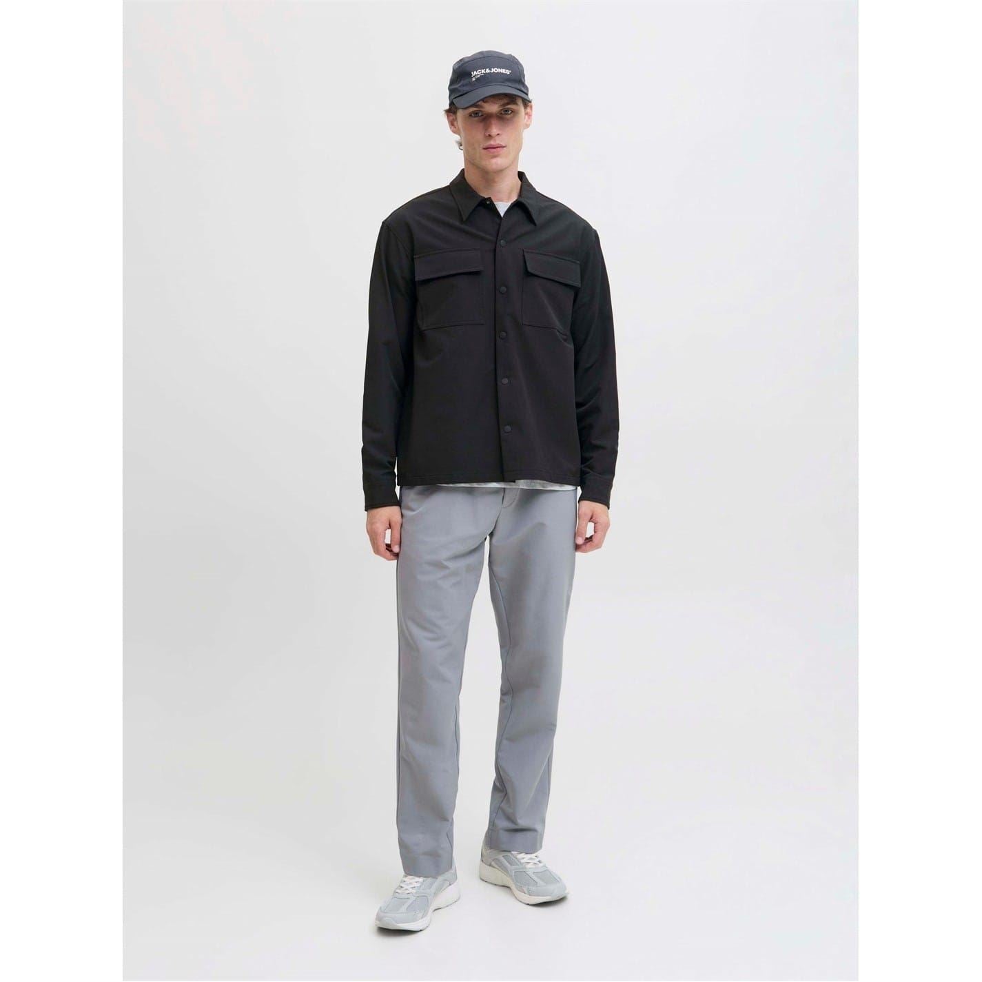 Jack and Jones Commute Regular Fit Collared Neck Long Sleeve Shirt