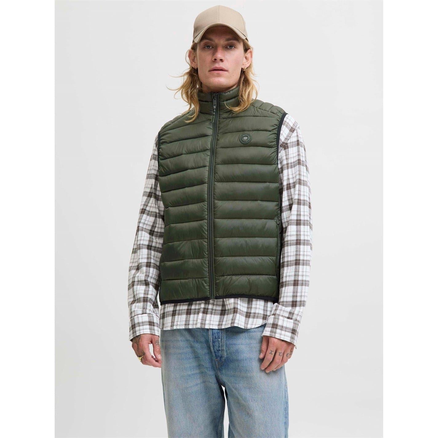 Jack and Jones Mens Puffer Gilet