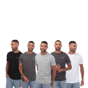 NICCE Mens Spacey 5 Pack T-Shirts