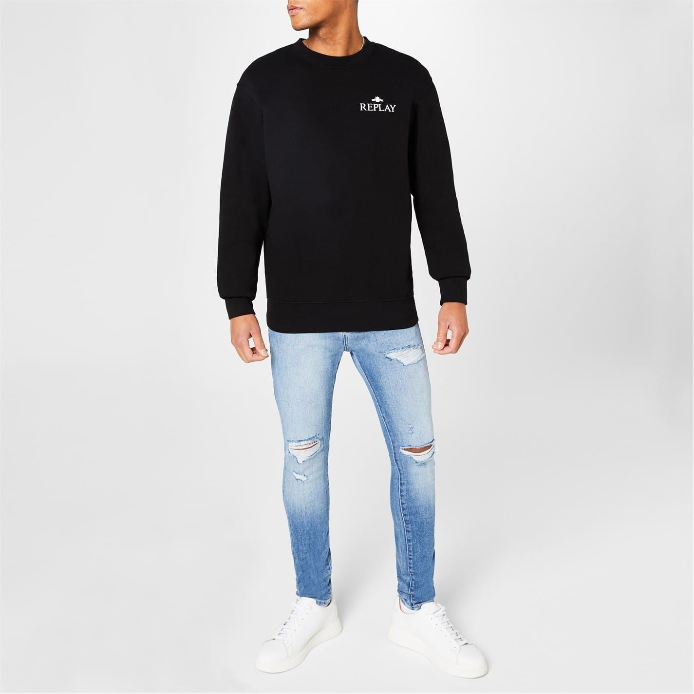 Replay Logo Crewneck Sweater