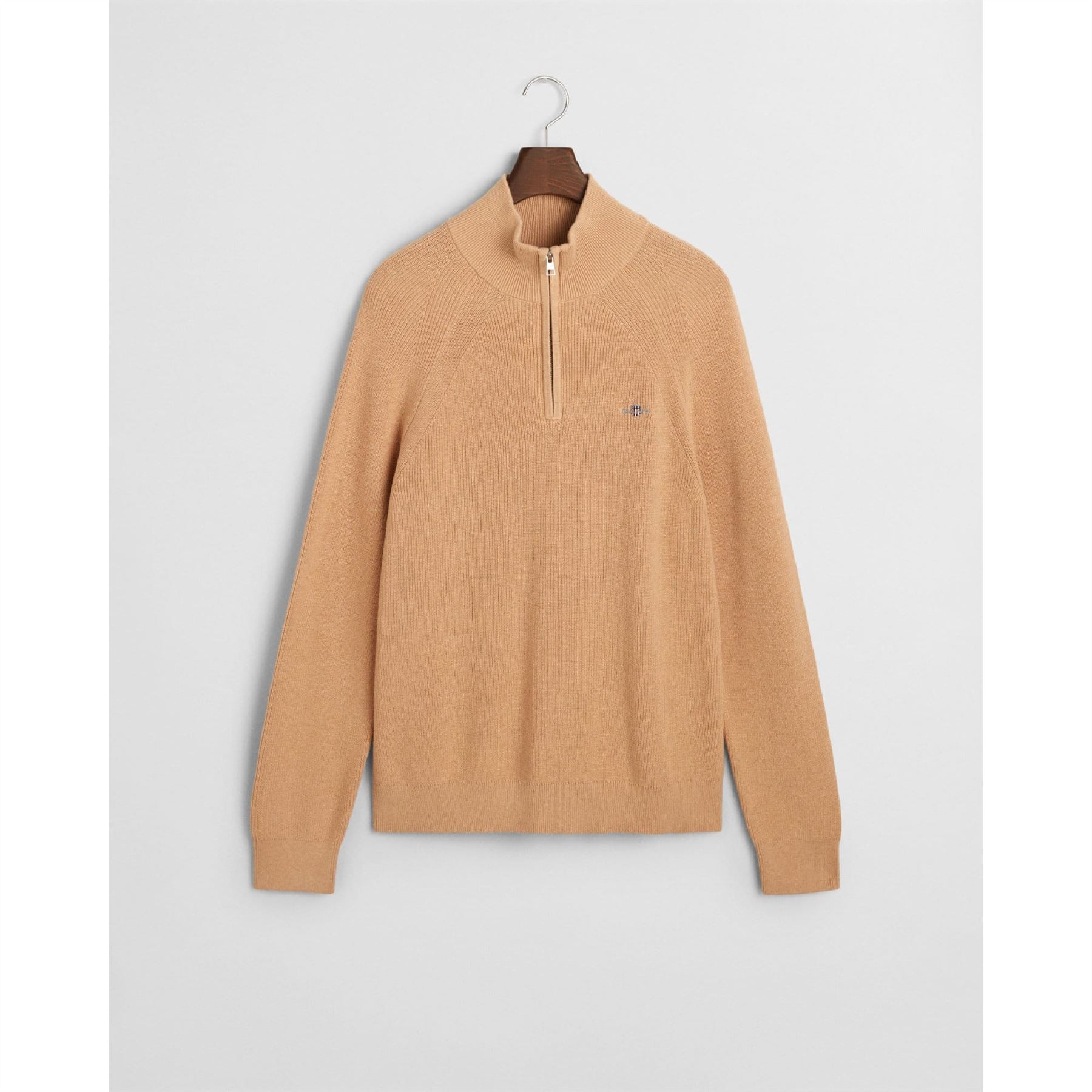 Gant Cotton Wool Rib Half Zip Fleece