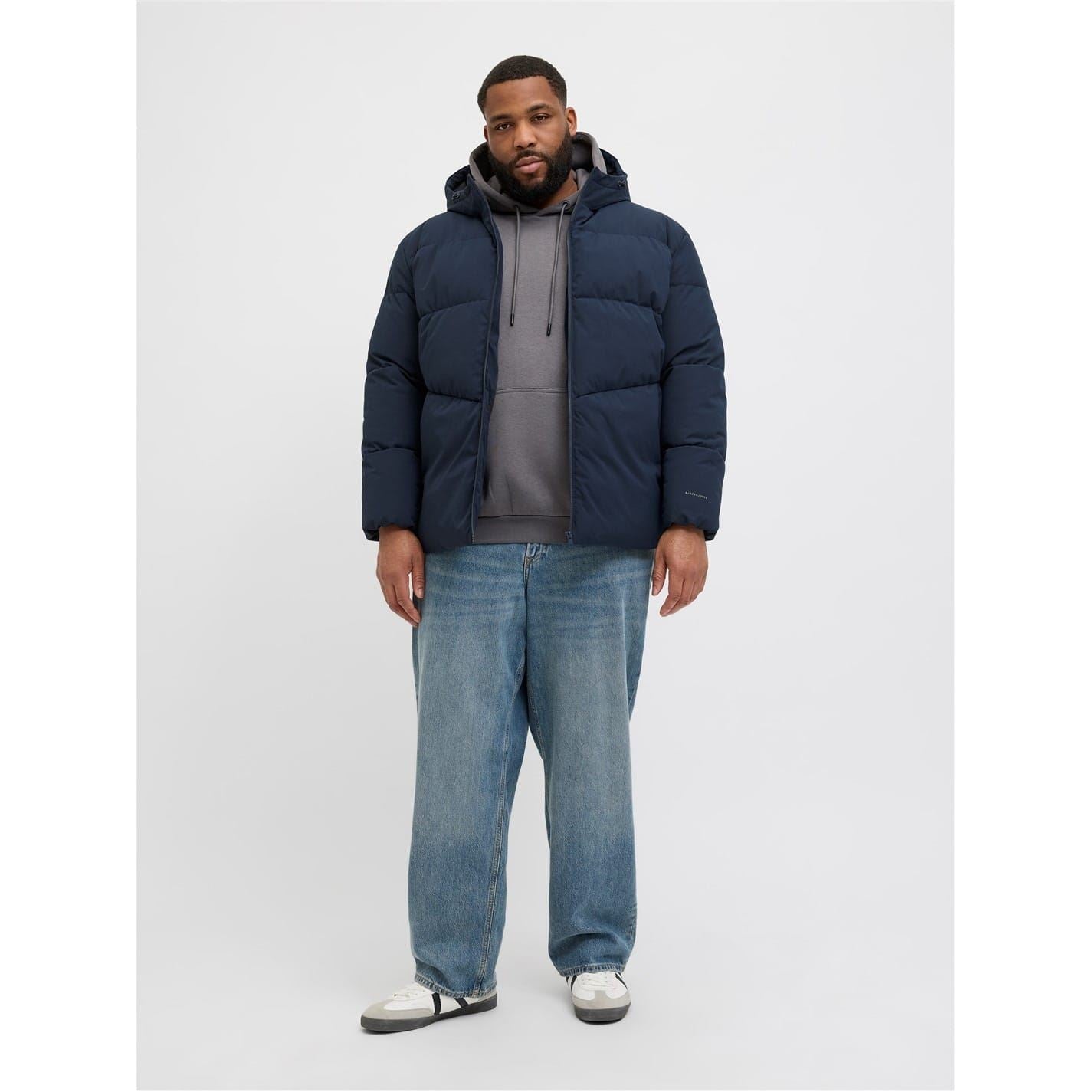 Jack and Jones Solid Patterned Global Puffer Jacket