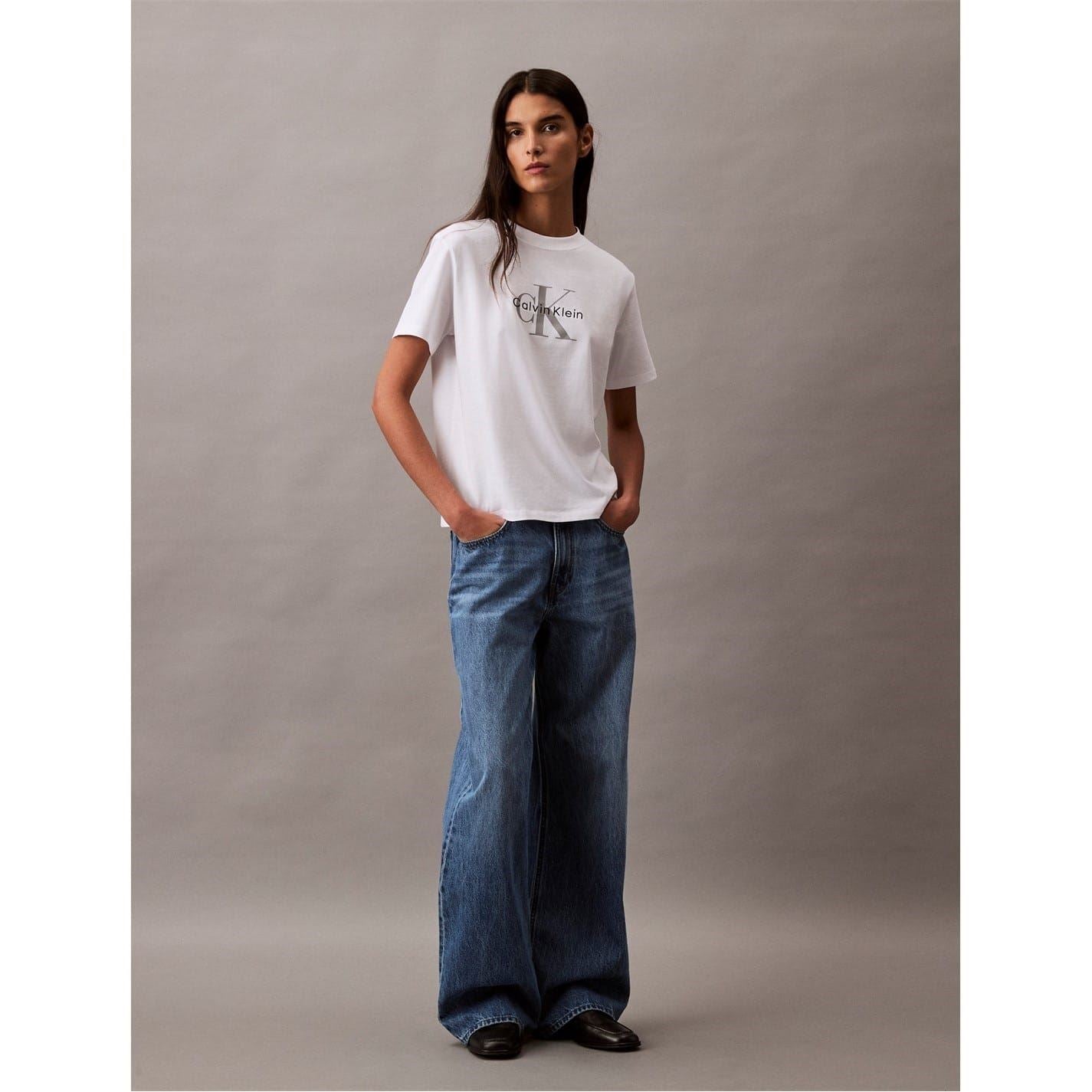 Calvin Klein Jeans Mono Hero Crew Neck Short Sleeve T-Shirt